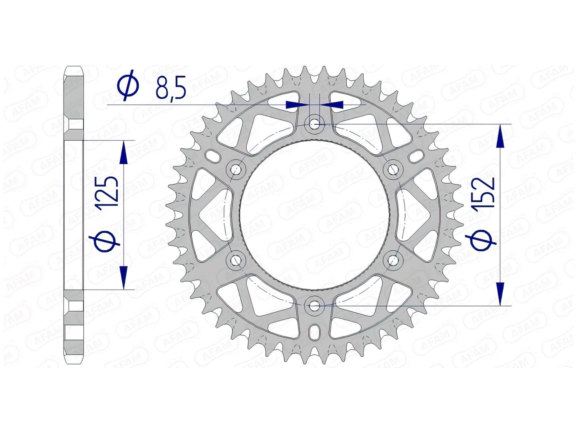 1074642001 Corona Afam alluminio autopulente Z48 Beta, COD: '1074642001