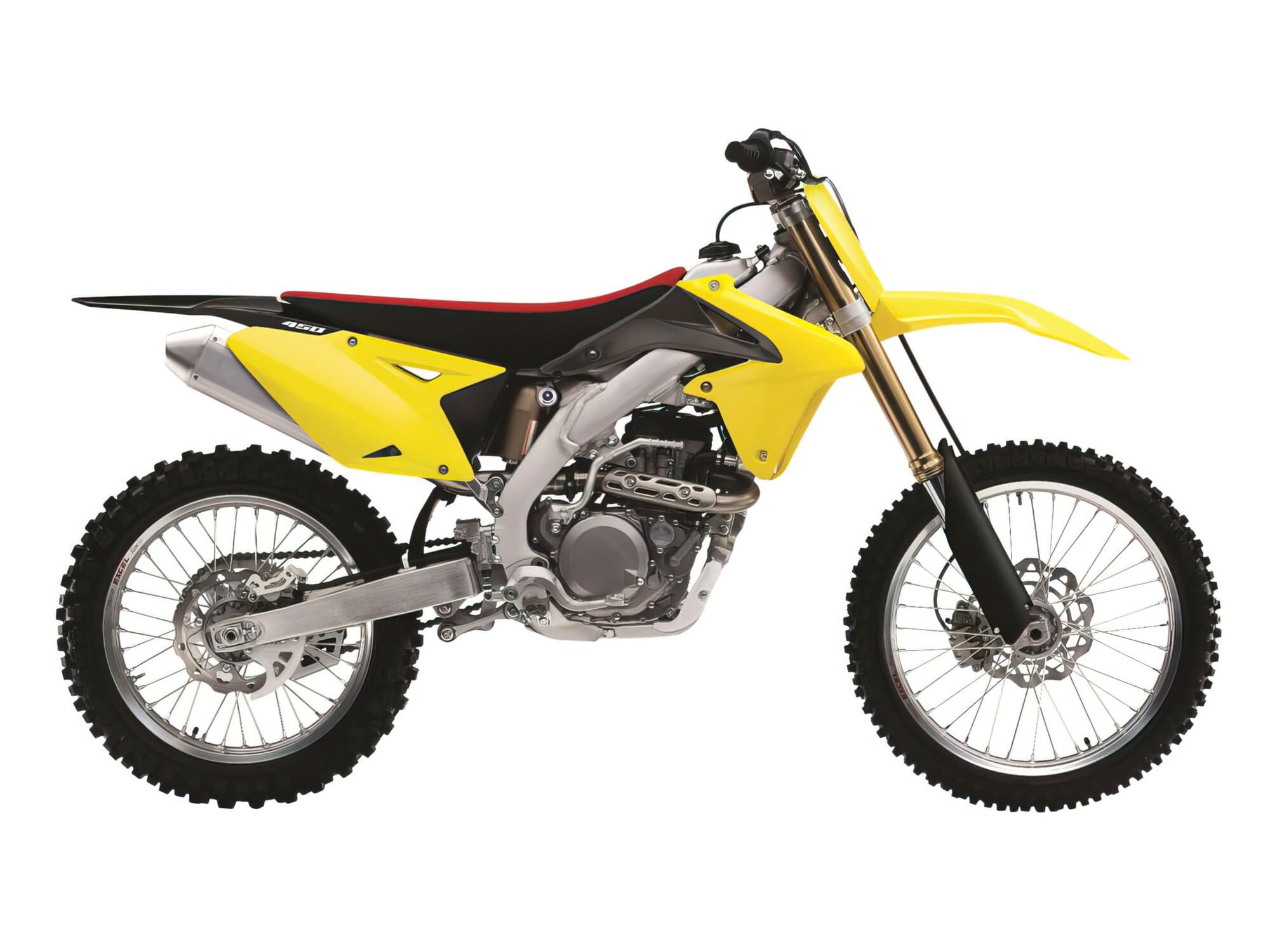 POL-8417200002 Carene laterali Polisport giallo Suzuki RM-Z 450, COD: POL-8417200002