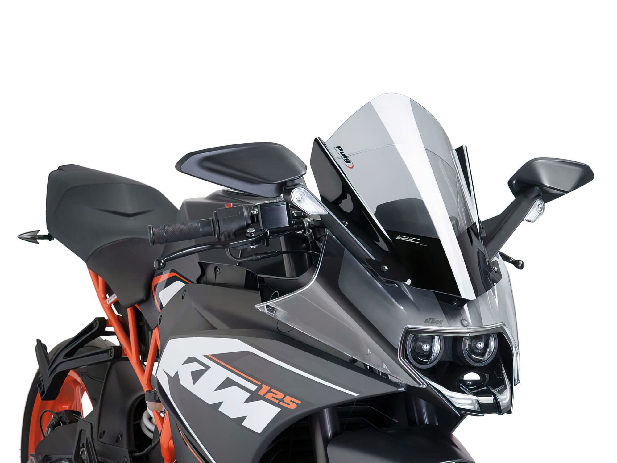 PUI7004H Puig Z-Racing Windshield Smoke KTM RC 125 / 200 / 390 after 2014