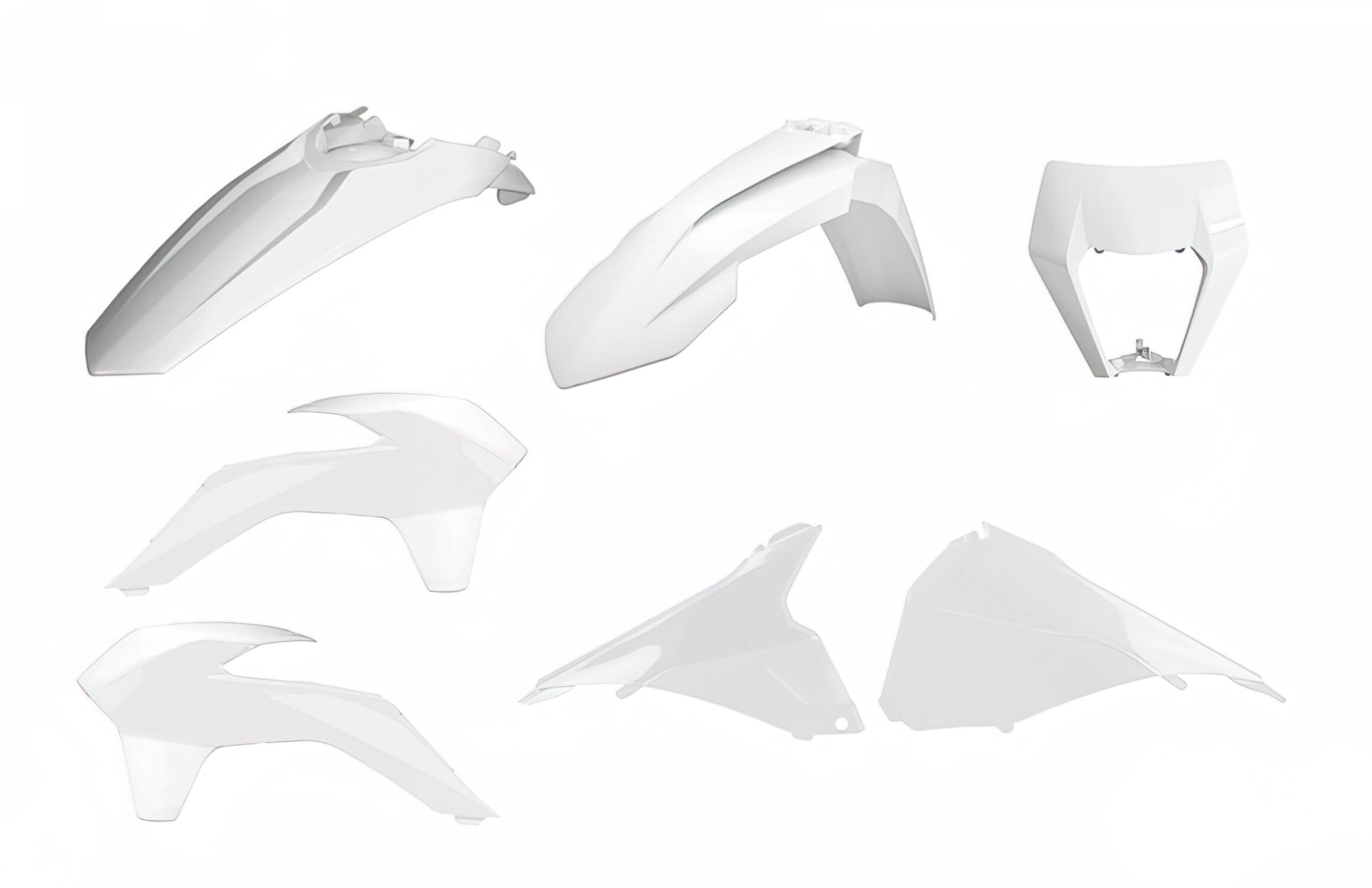POL-90879 Kit Carena Polisport Restyle Enduro bianco KTM EXC / EXC-F