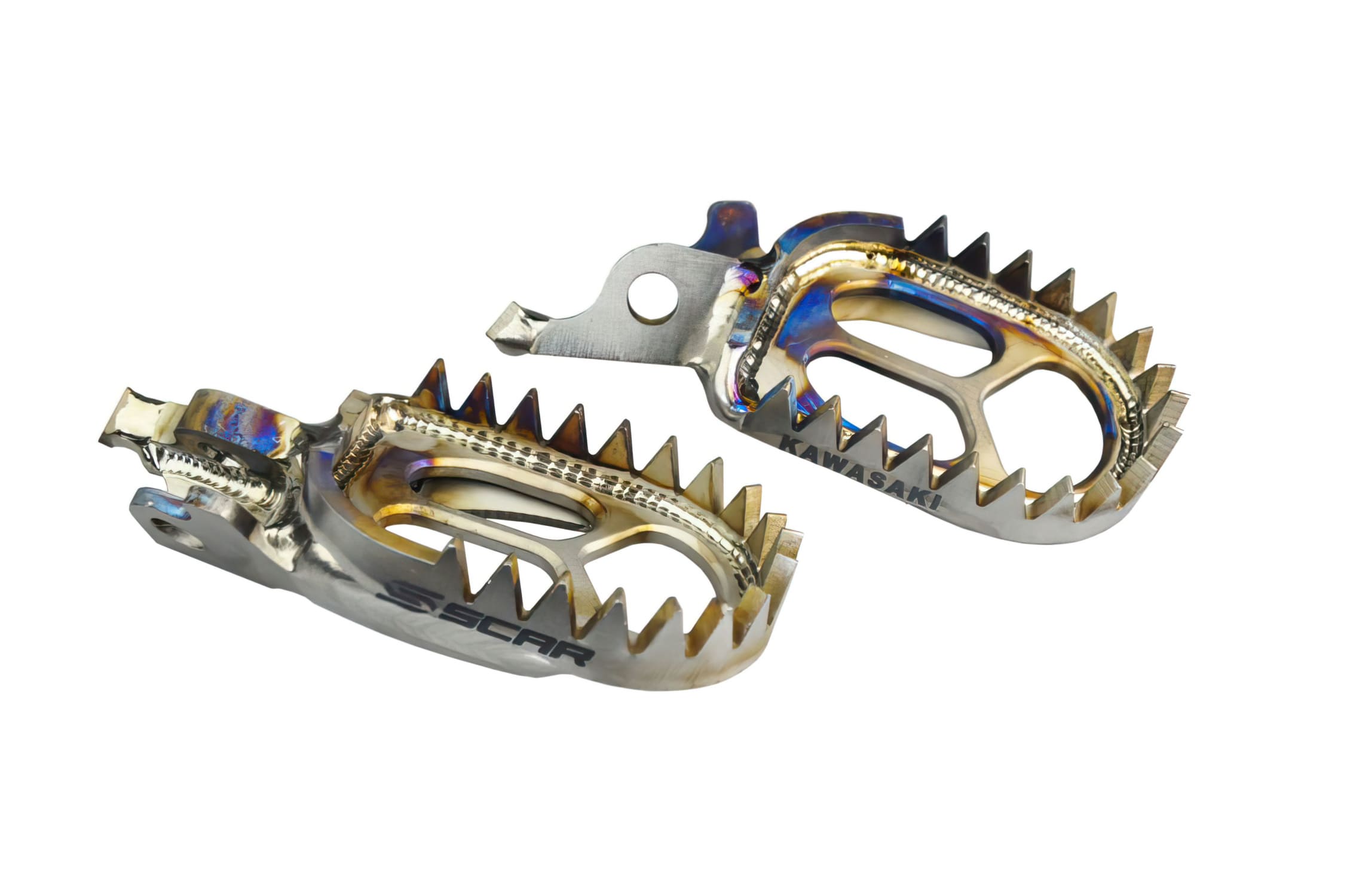 SC-16201941 Poggiapiedi Scar Titanio anti-mud KXF 250 / 450, COD: SC-16201941