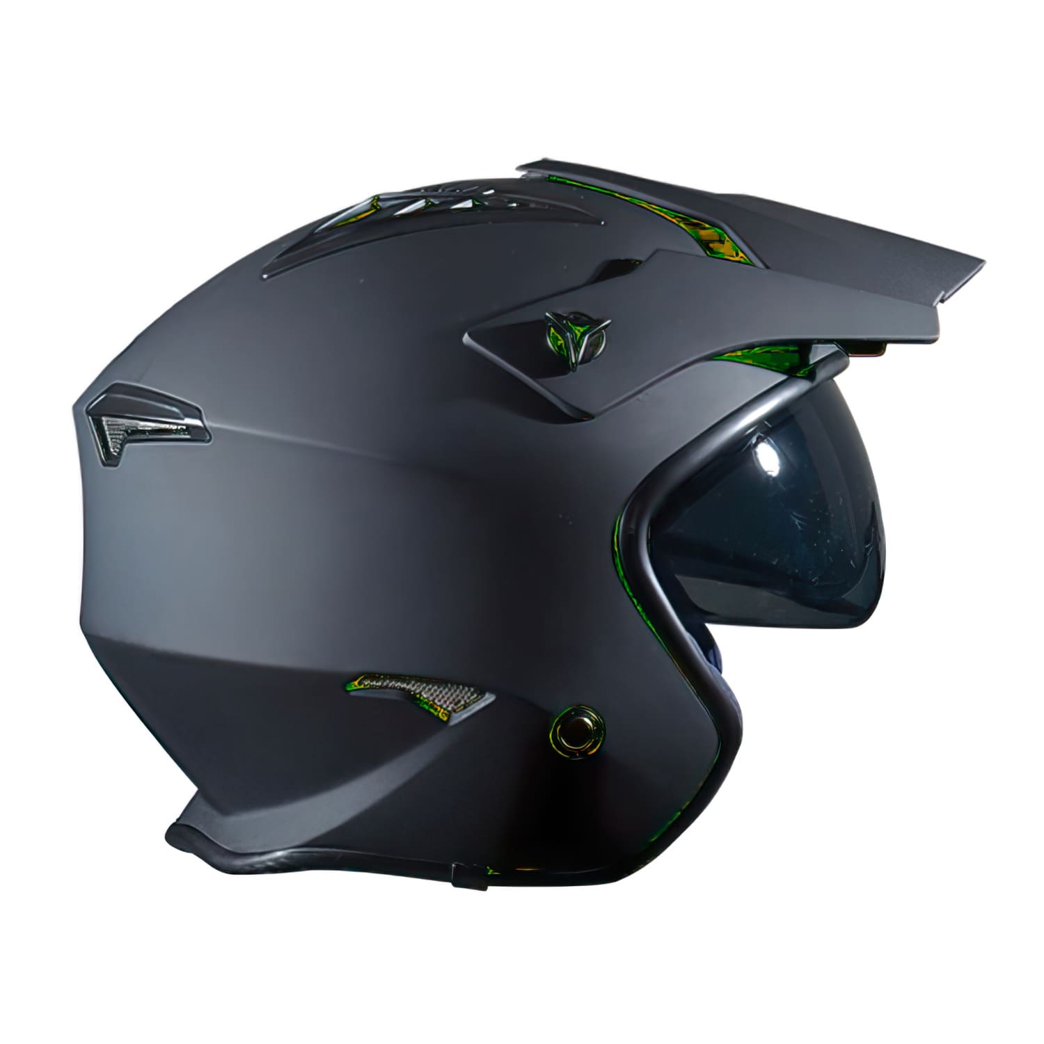 CGN498319 Casco Jet Trendy T-001 Path nero opaco XL, COD: CGN498319