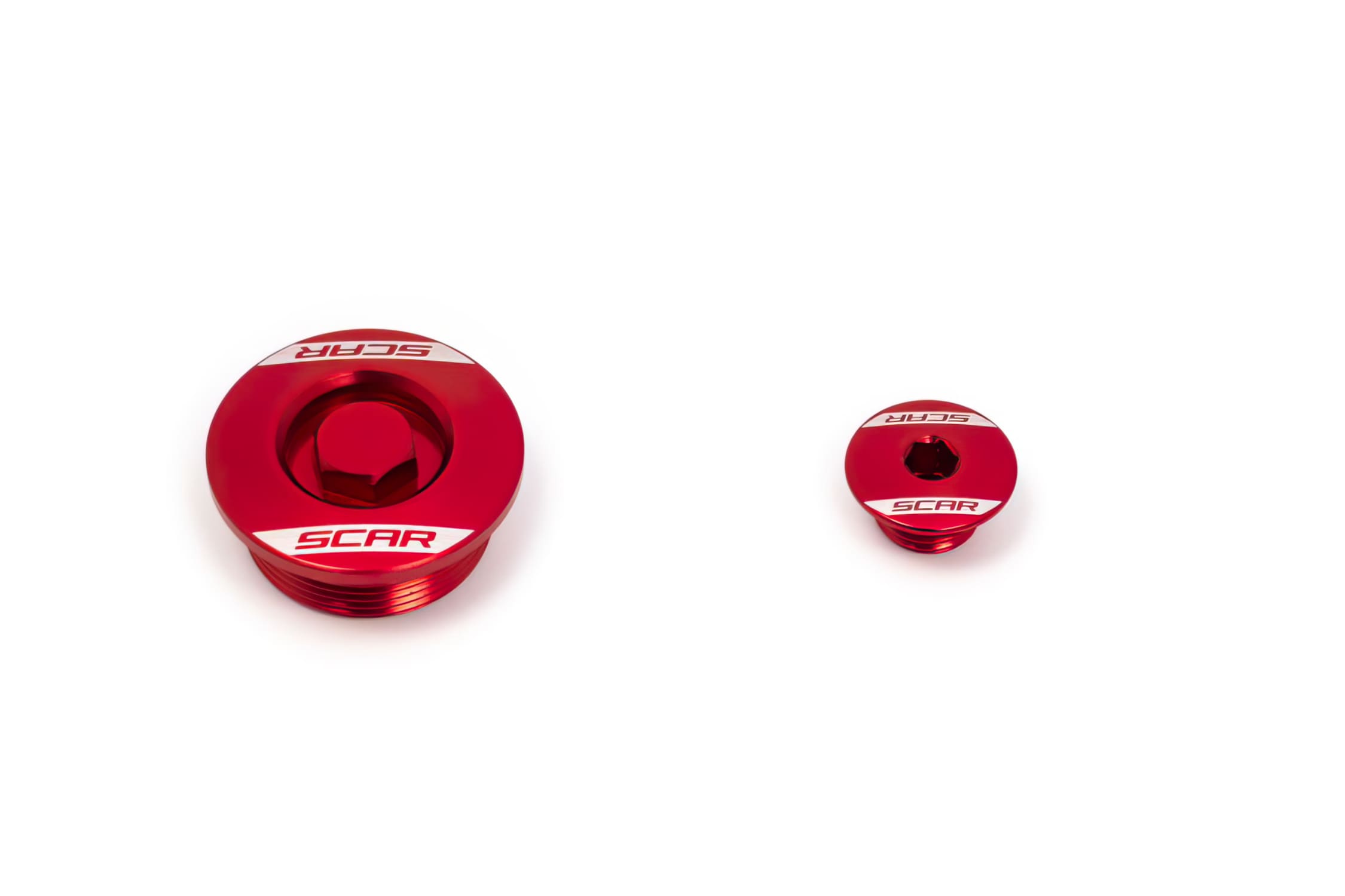 SC-09401900 Tappo motore Scar alluminio rosso CRF 250, COD: SC-09401900