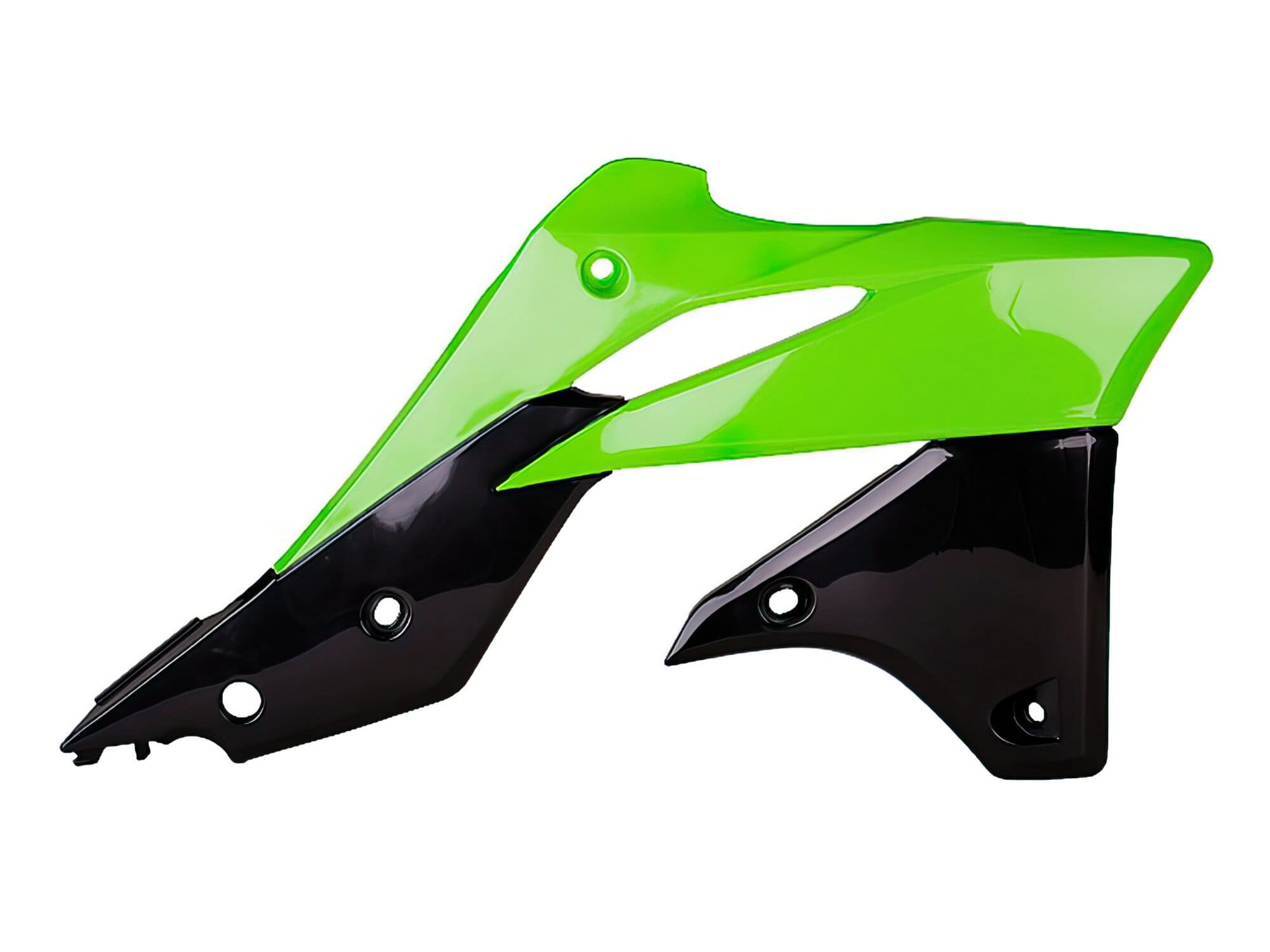 POL-PS515GB07 Carene laterale anteriore Polisport KXF 250 13- verde / nero, COD: POL-PS515GB07