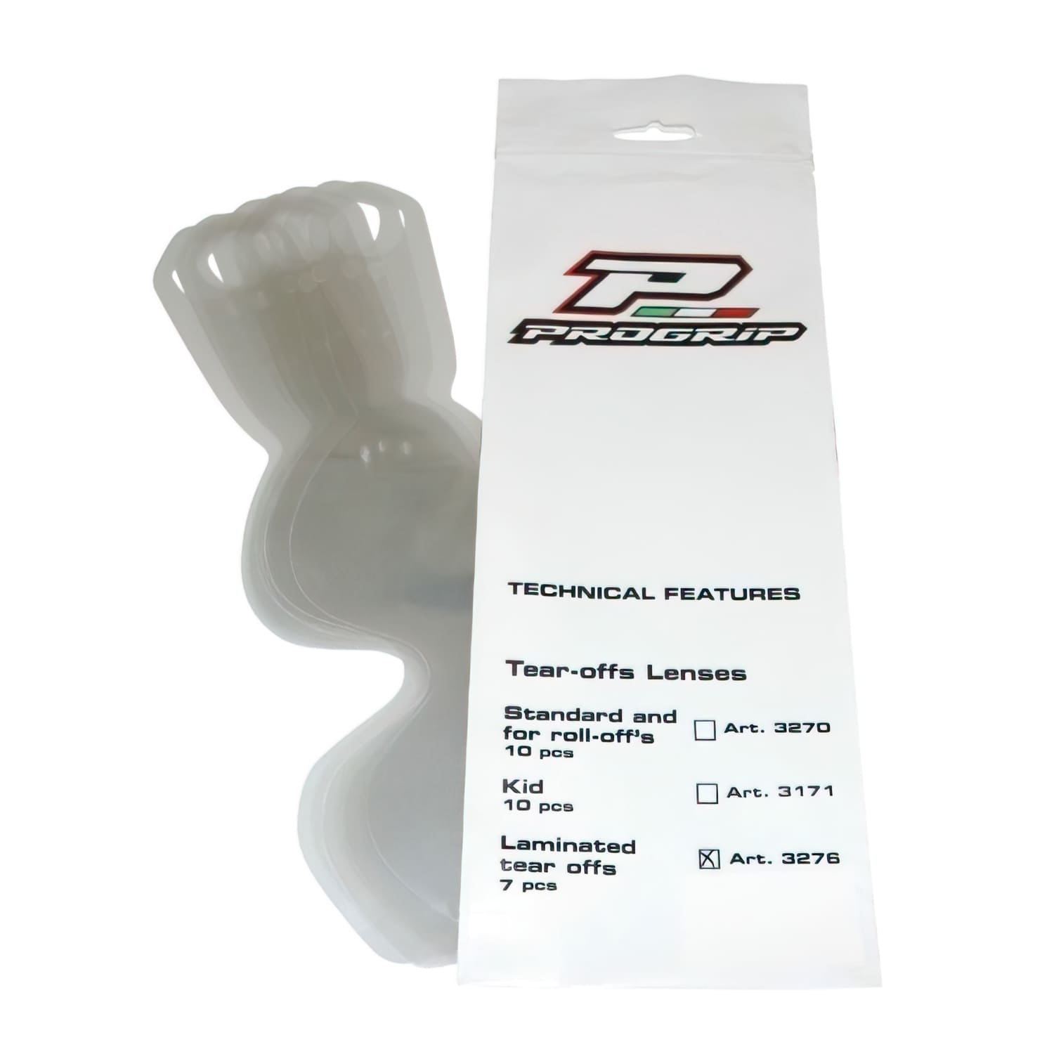 PG3276-133619 Laminated Tear Off 7x per Maschera cross ProGrip 3200-3201-3204-3301-3400-3450, COD: PG3276-133619
