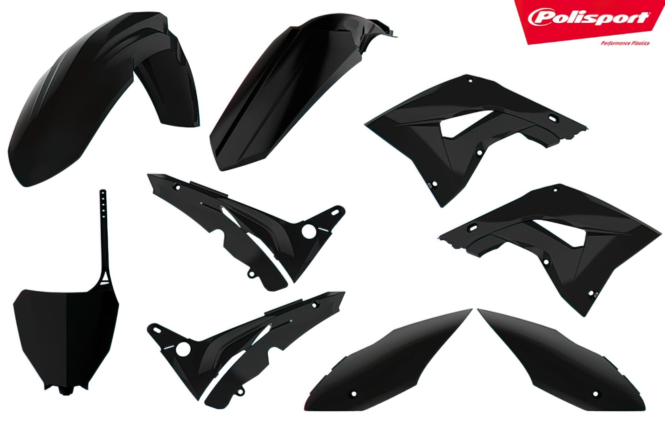 POL-90821 Polisport Fairing Kit Black Honda CR125 / 250R