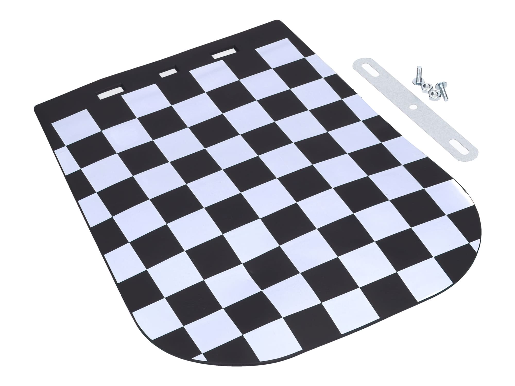 MOF-40296 Paraspruzzi universale scacchiera per ciclomotore L.270mm