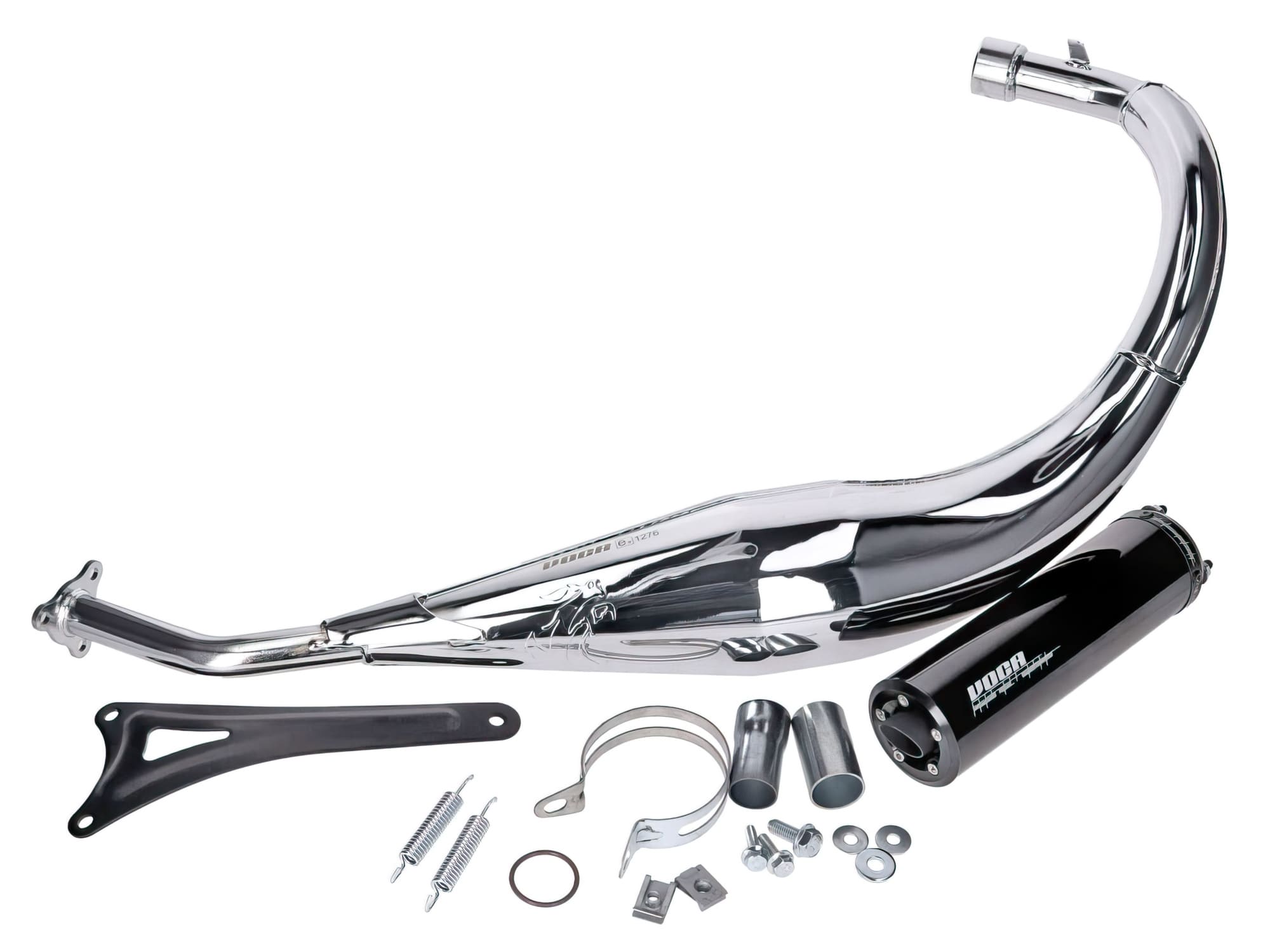 VCR-RD15190/BK Marmitta VOCA 50/70cc (CE) Cromo / Silenziatore nero Beta RR 2012