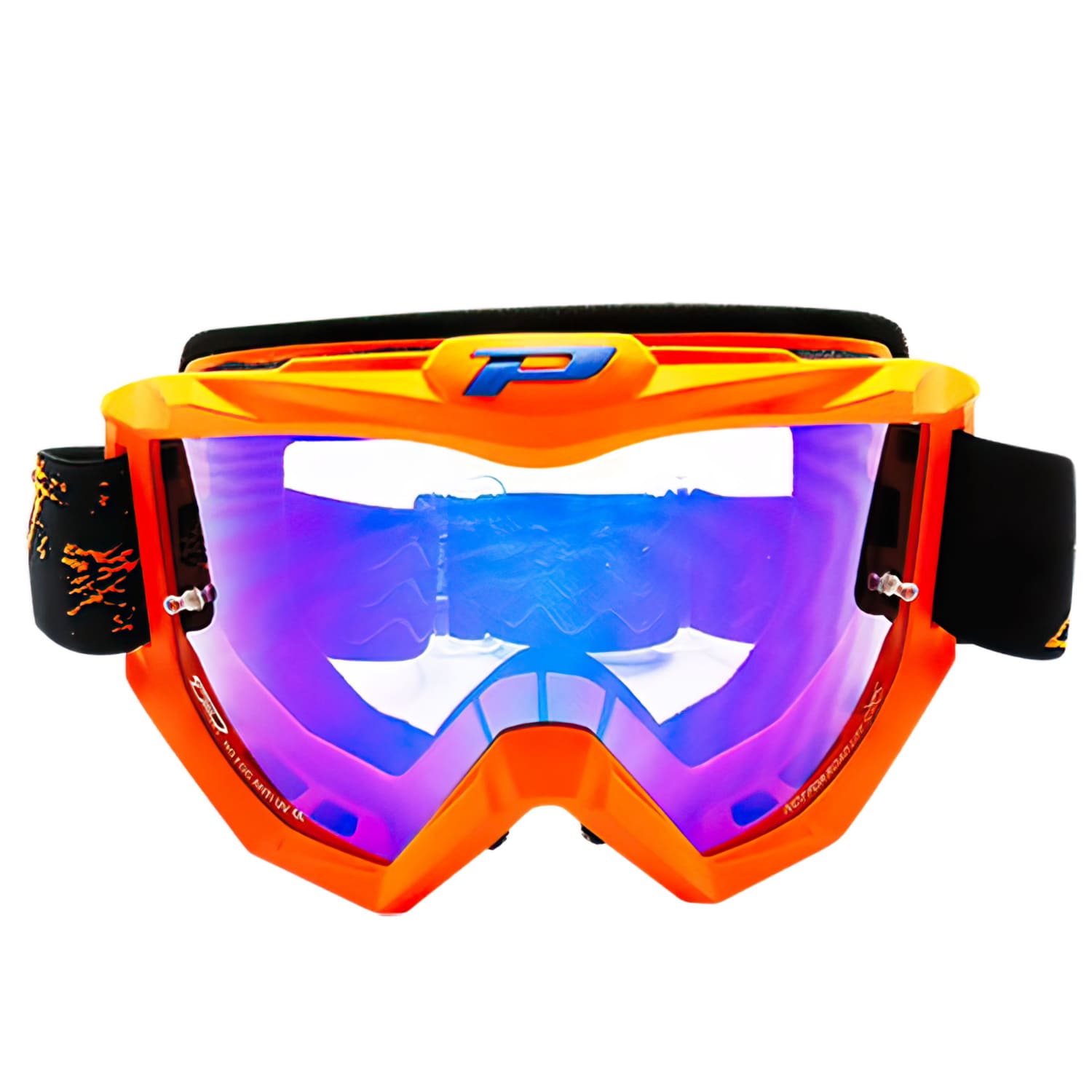 PG3204-489884 Maschera cross ProGrip 3204 FL vetro specchiato arancione fluo, COD: PG3204-489884