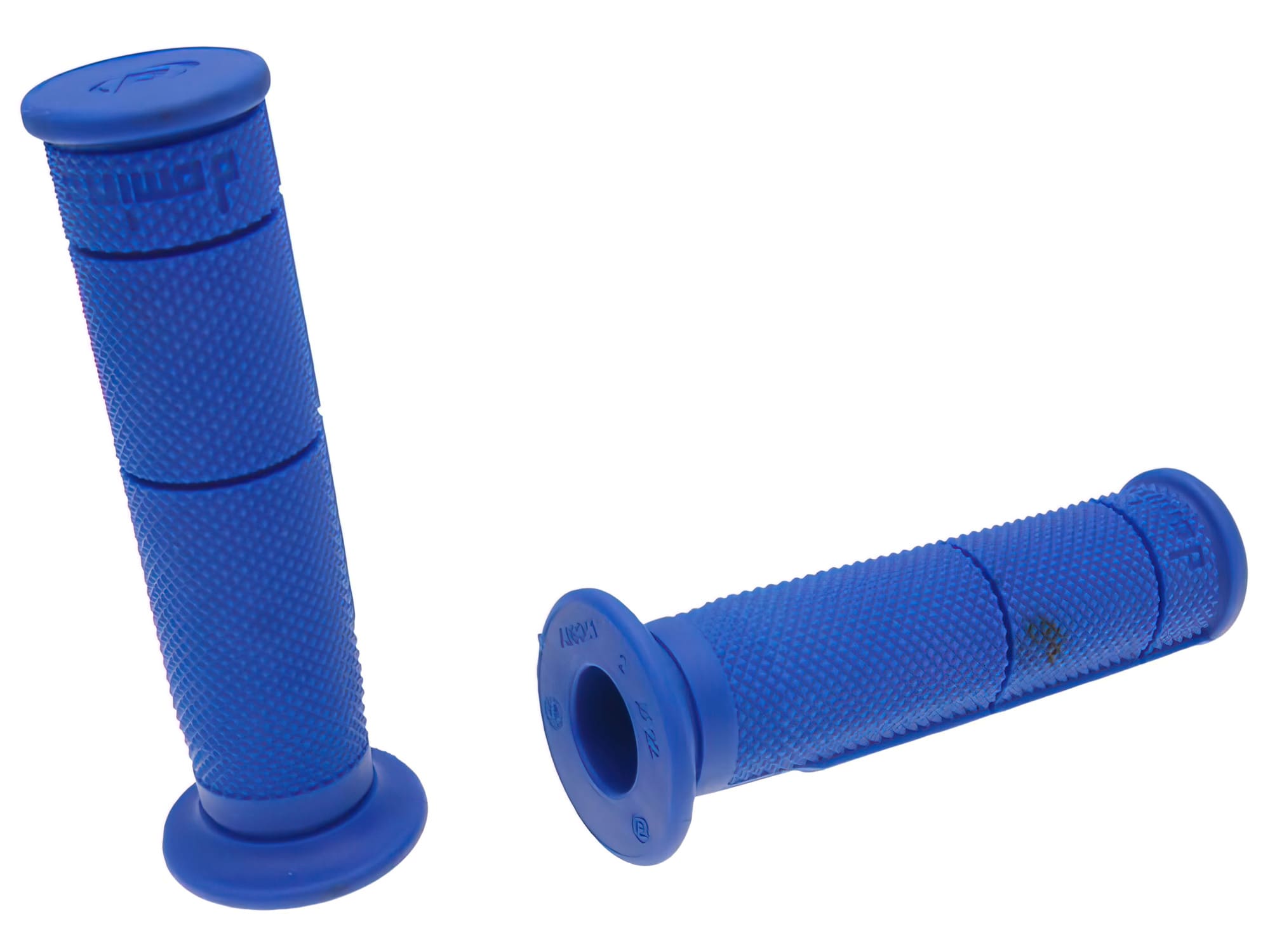 DOM37202RP Manopole Domino half-waffle Quad / ATV gas al pollice 22/22mm - blu, COD: DOM37202RP