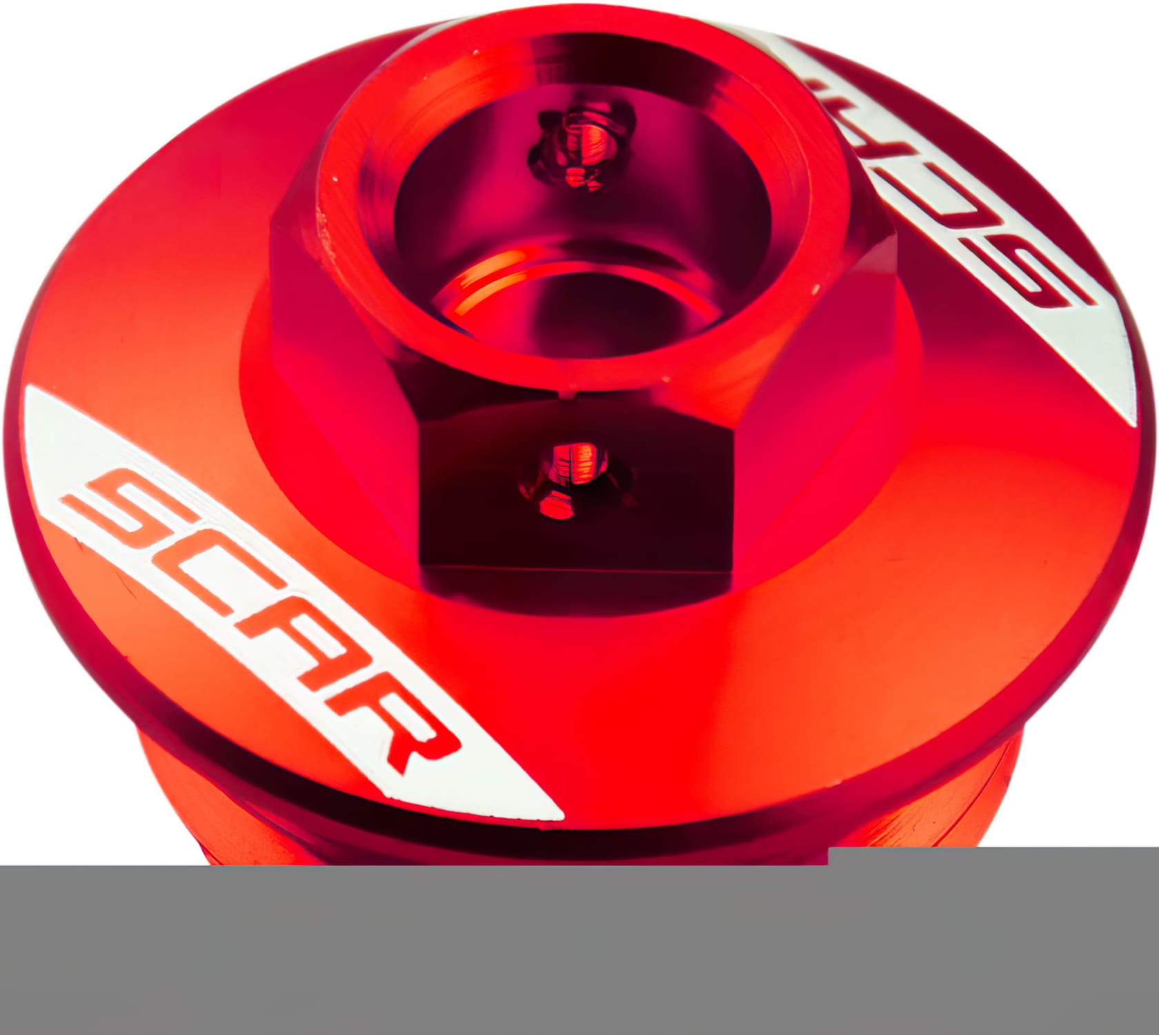 SC-09500440 Tappo di riempimento olio Scar alluminio Honda / Yamaha rosso, COD: SC-09500440