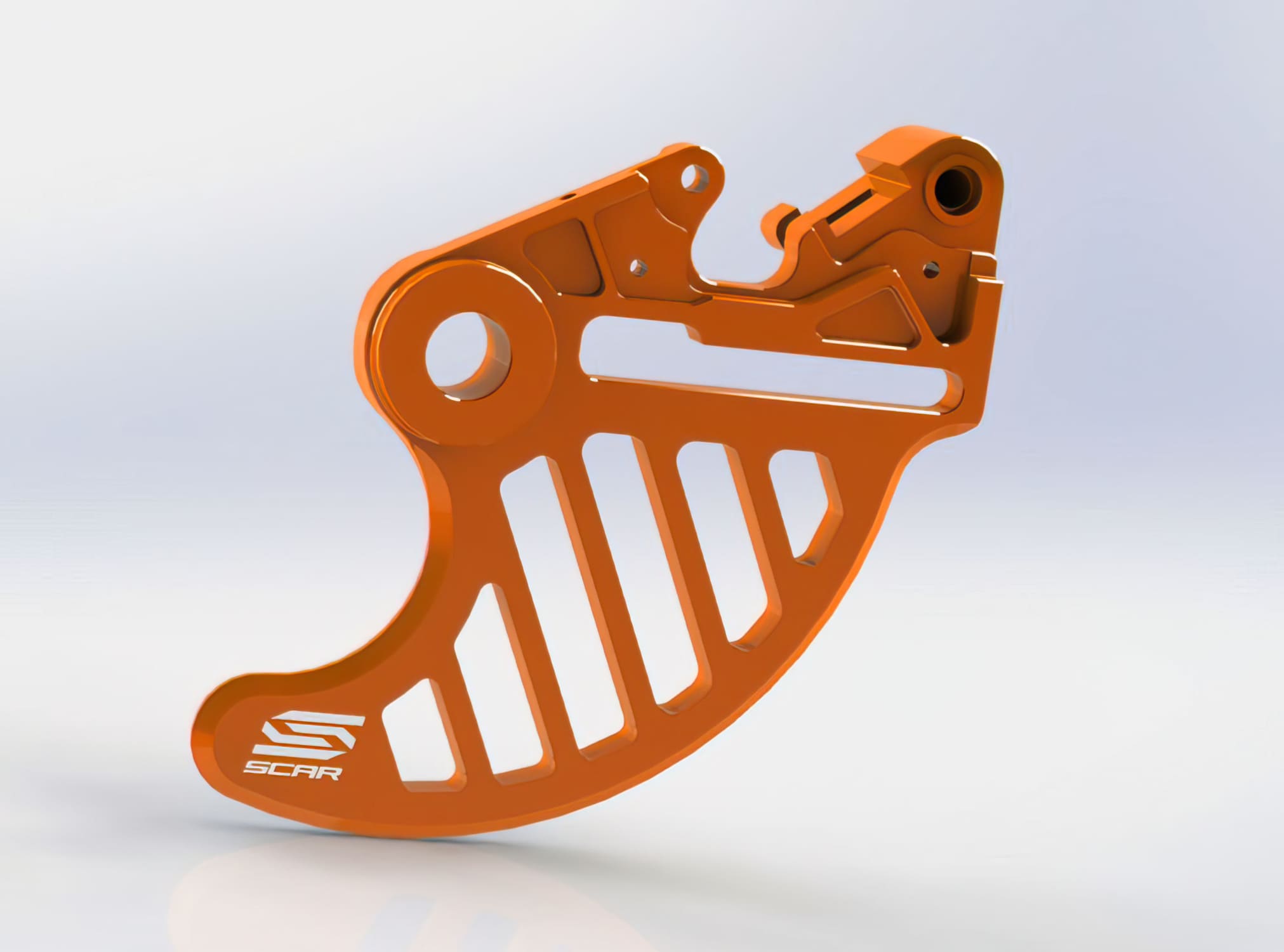 SC-17111799 Protezione disco freno posteriore Scar KTM EXC / Husqvarna FE arancia, COD: SC-17111799