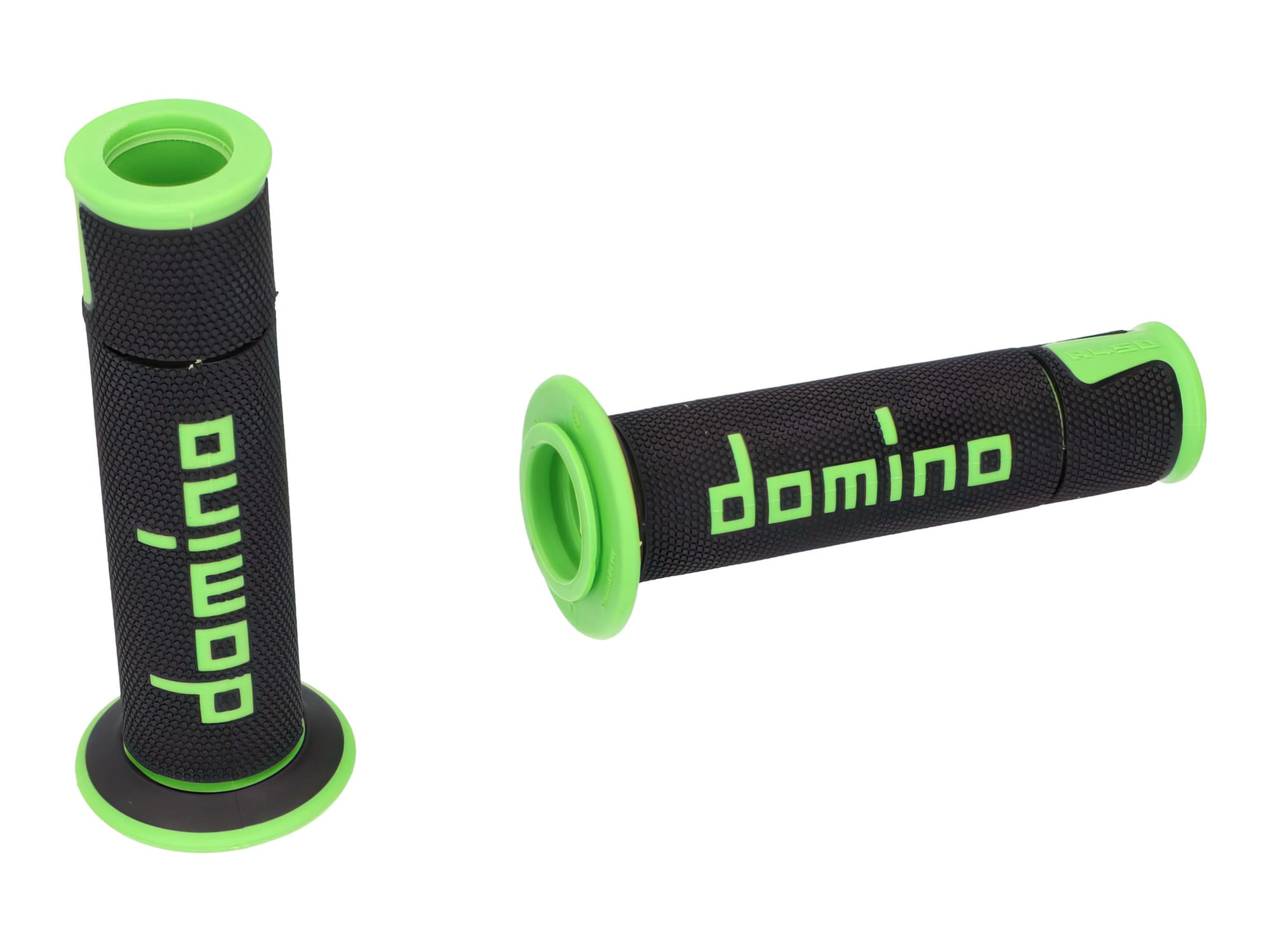DOM39776RP Manopole Domino A450 On-Road Racing nero / verde (aperto), COD: DOM39776RP