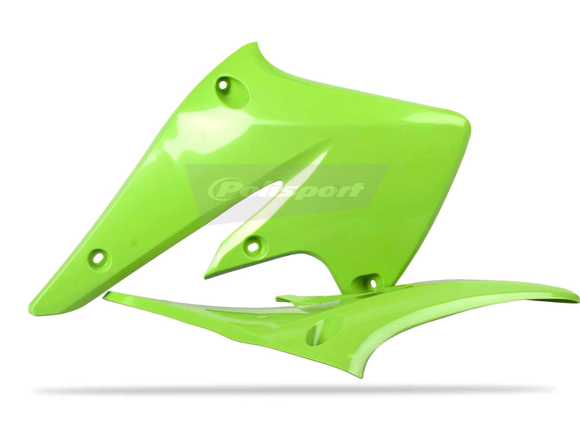 POL-8459600001 Carene laterale anteriore Polisport verde Kawasaki KXF 250, COD: POL-8459600001