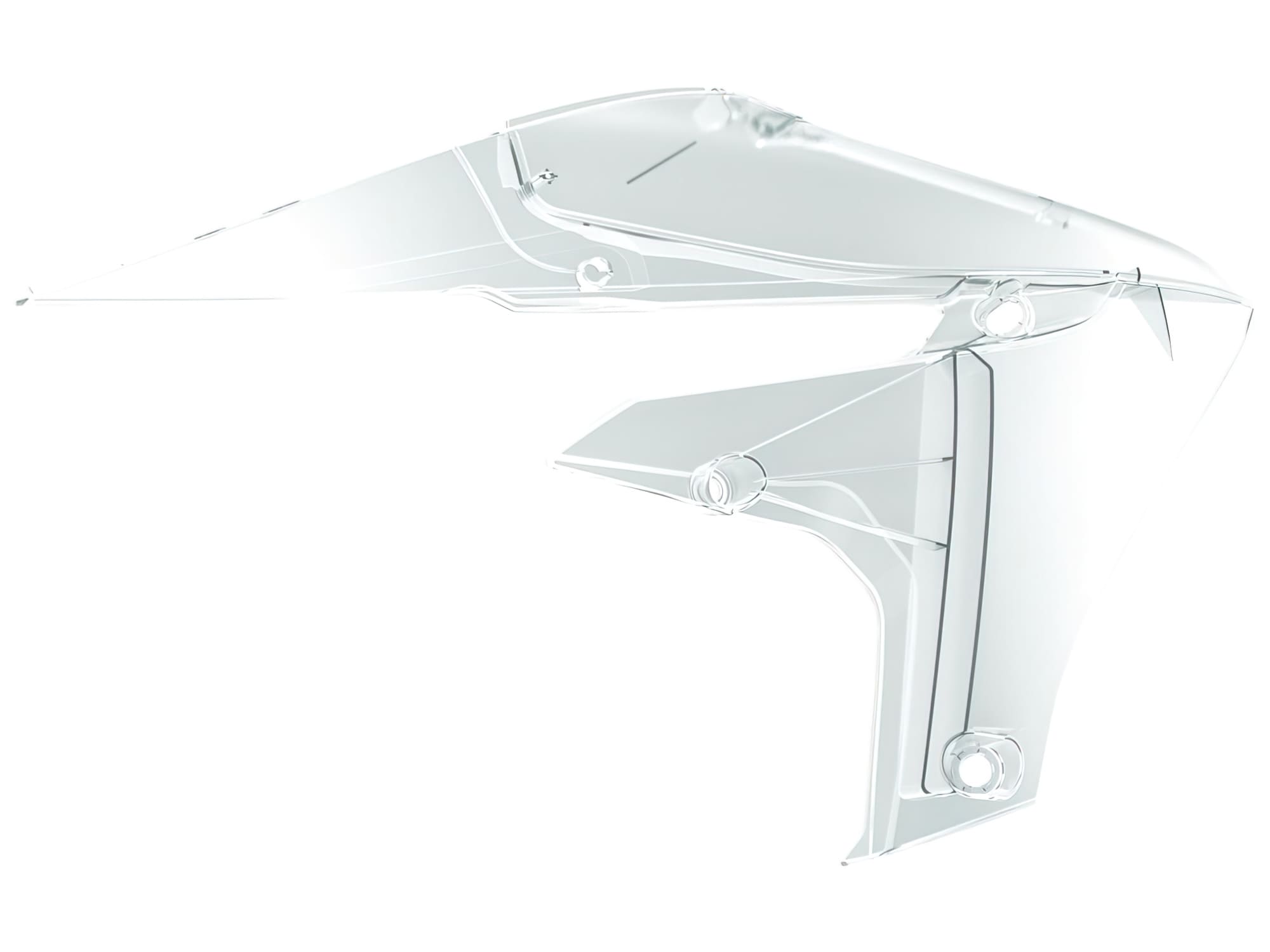 POL-8415100005 Carene laterale anteriore Polisport trasparente Yamaha YZ250F / 450F, COD: POL-8415100005