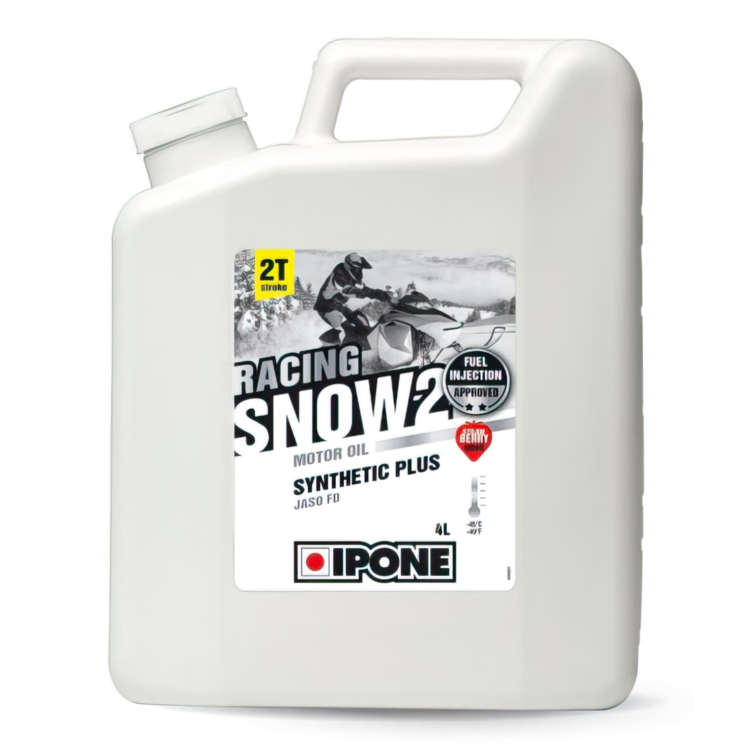 IP-800174 Olio Motore 2 tempi Ipone Snow 2 Racing fragola semi-sintetico 4L, COD: IP-800174