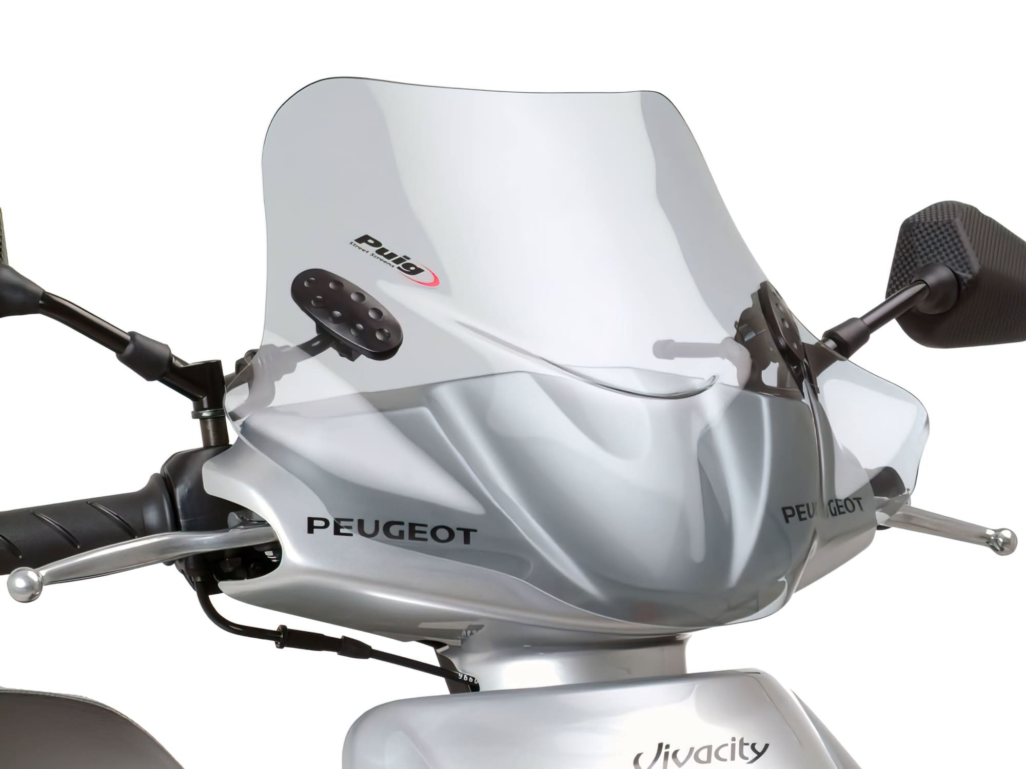 PUI4677H Parabrezza Puig City Sport sfumato Peugeot Vivacity 50 / 100 / 125 2000-08