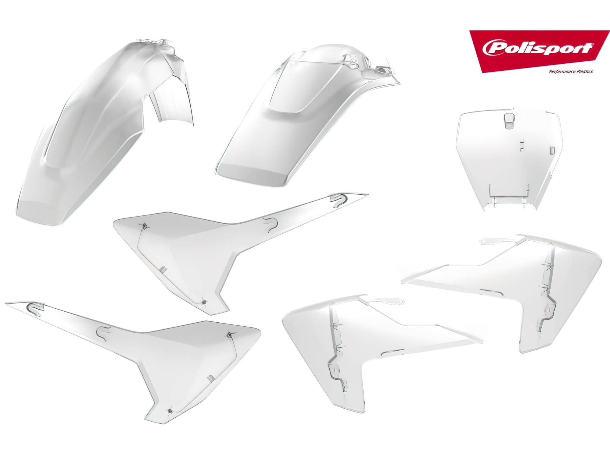 POL-90793 Kit Carena Polisport trasparente Husqvarna TC / FC