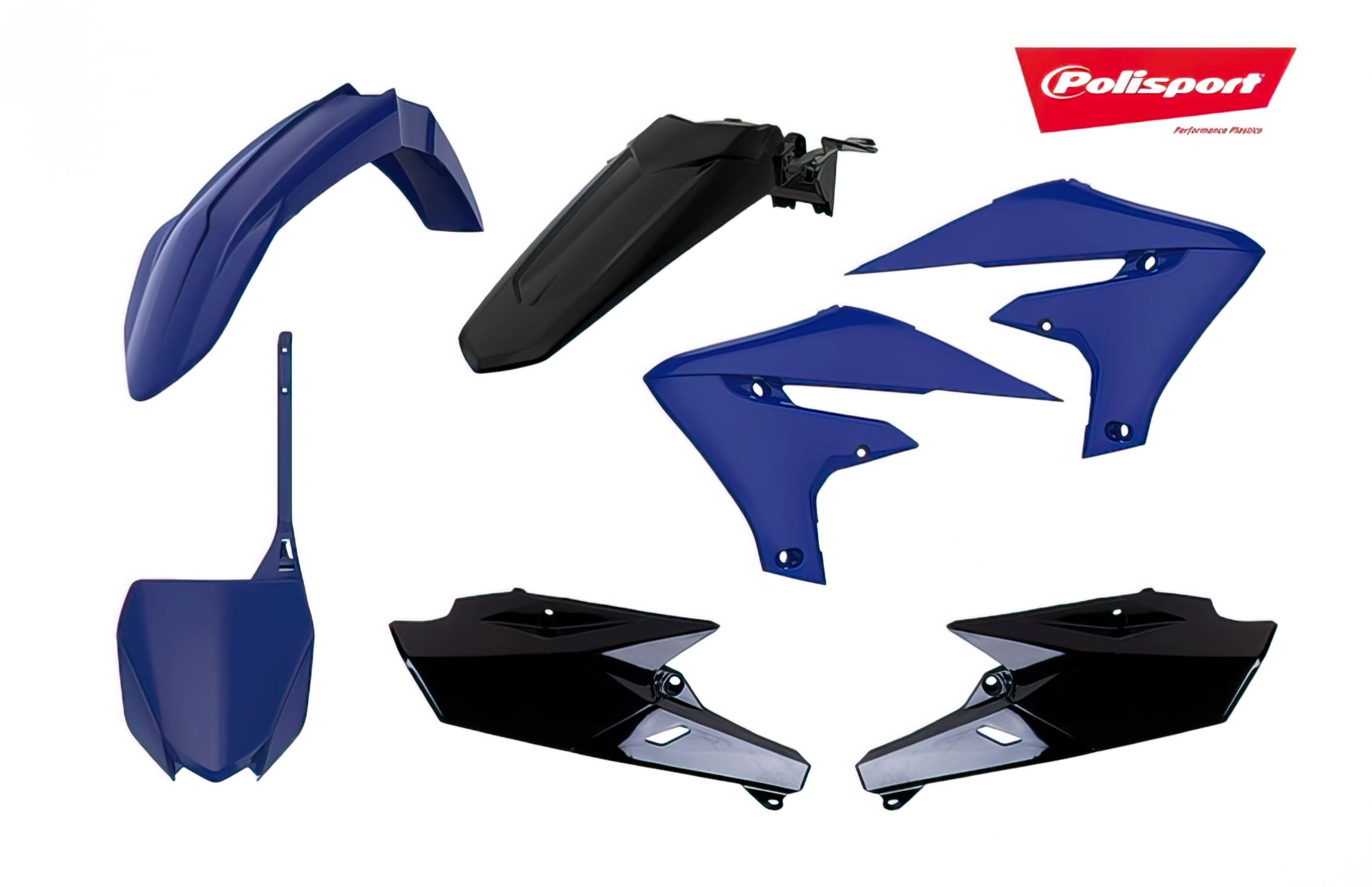 POL-90831 Kit Carena Polisport YZF 250 / 450 blu / nero