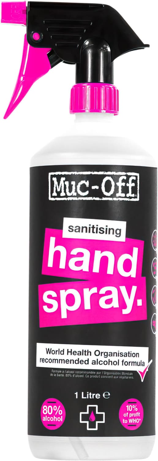 MUC20243 Muc-Off Antibacterial Hand Sanitiser Spray 1L
