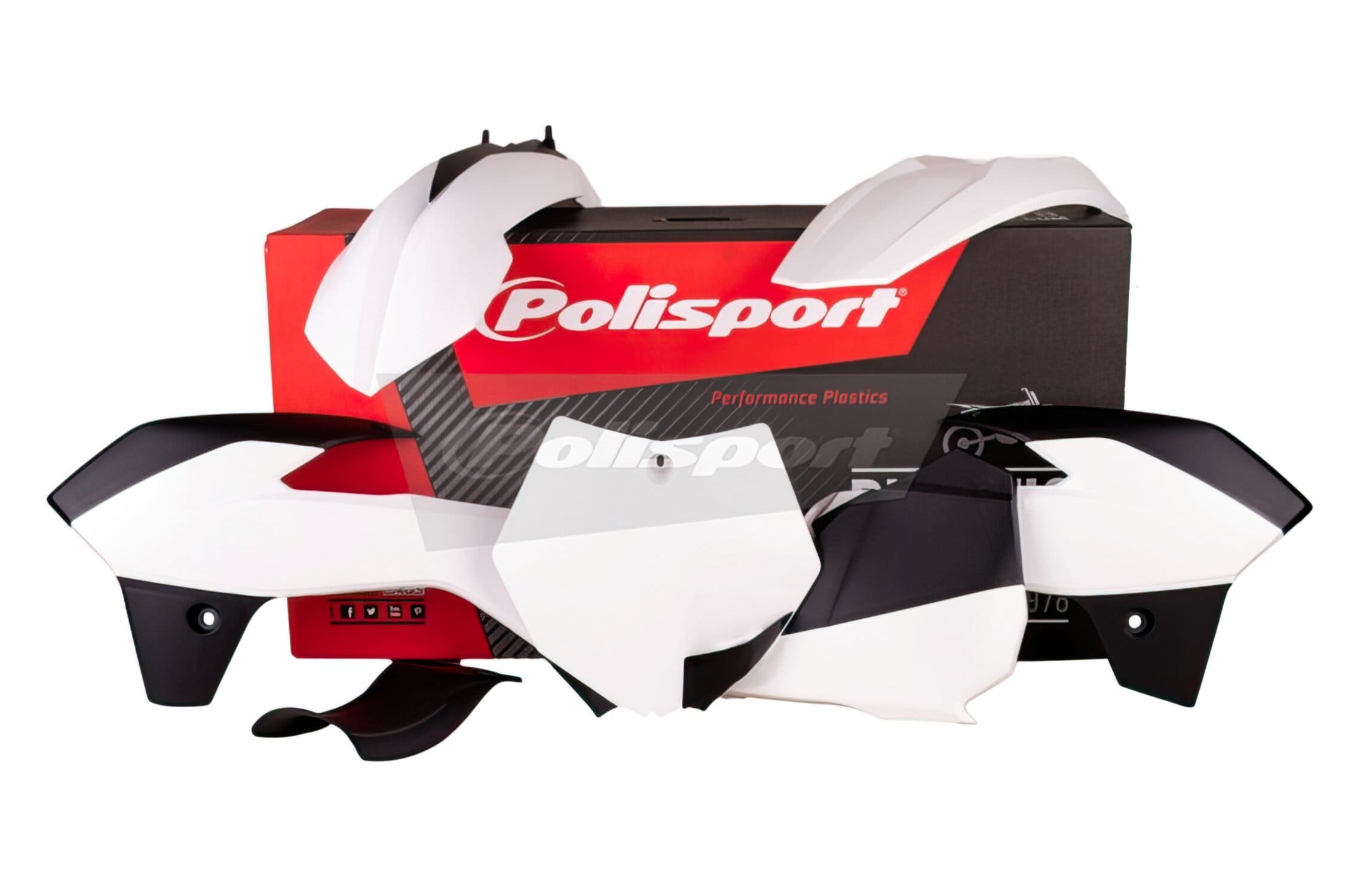 POL-PS311W02 Polisport 85 SX 13 Fairing Kit - white
