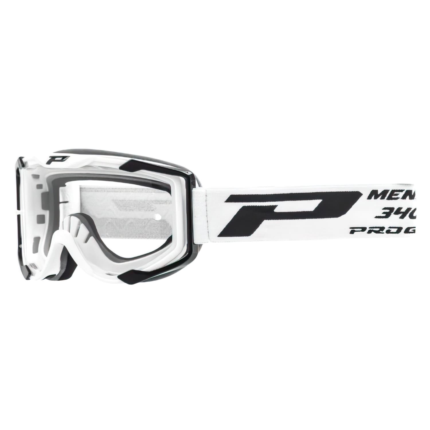 PG3400-148519 Maschera cross ProGrip 3400 bianco trasparente, COD: PG3400-148519