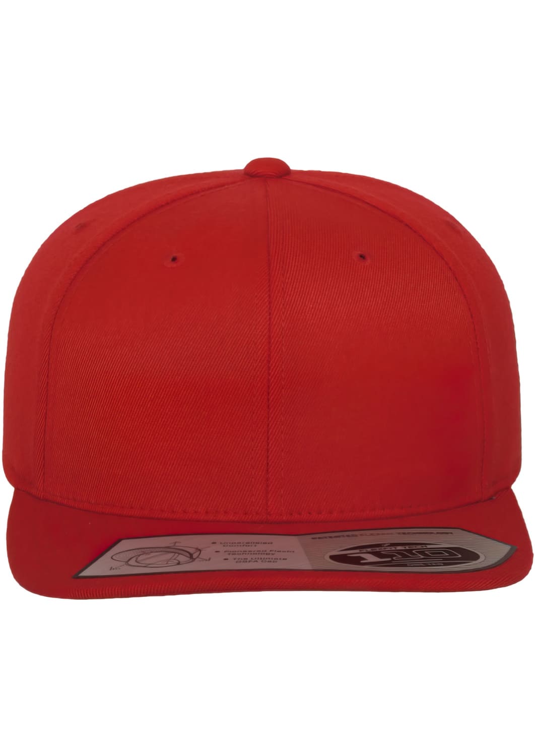 FF-110-00199-0050 Fitted 110 Flexfit red snapback cap