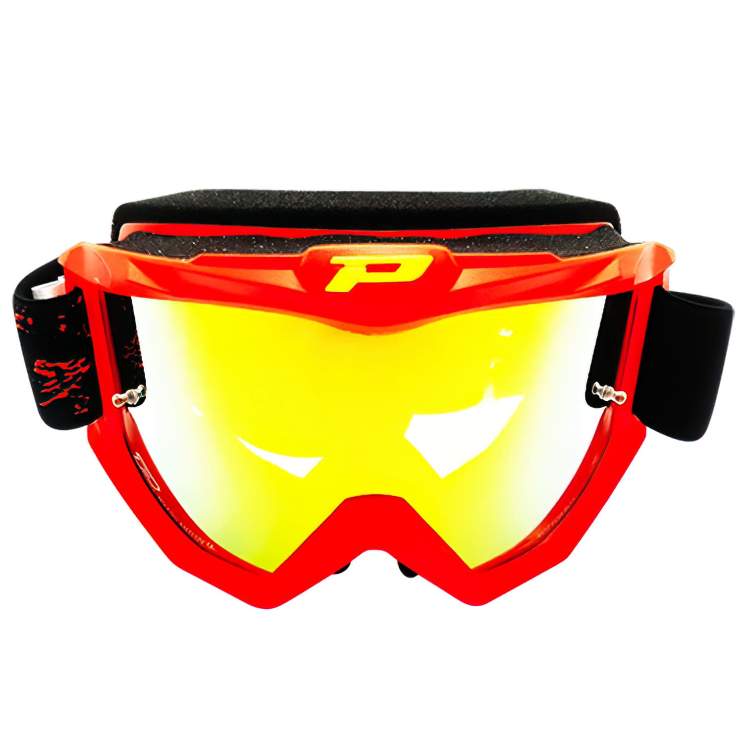 PG3204-489881 Maschera cross ProGrip 3204 FL vetro specchiato rosso fluo, COD: PG3204-489881