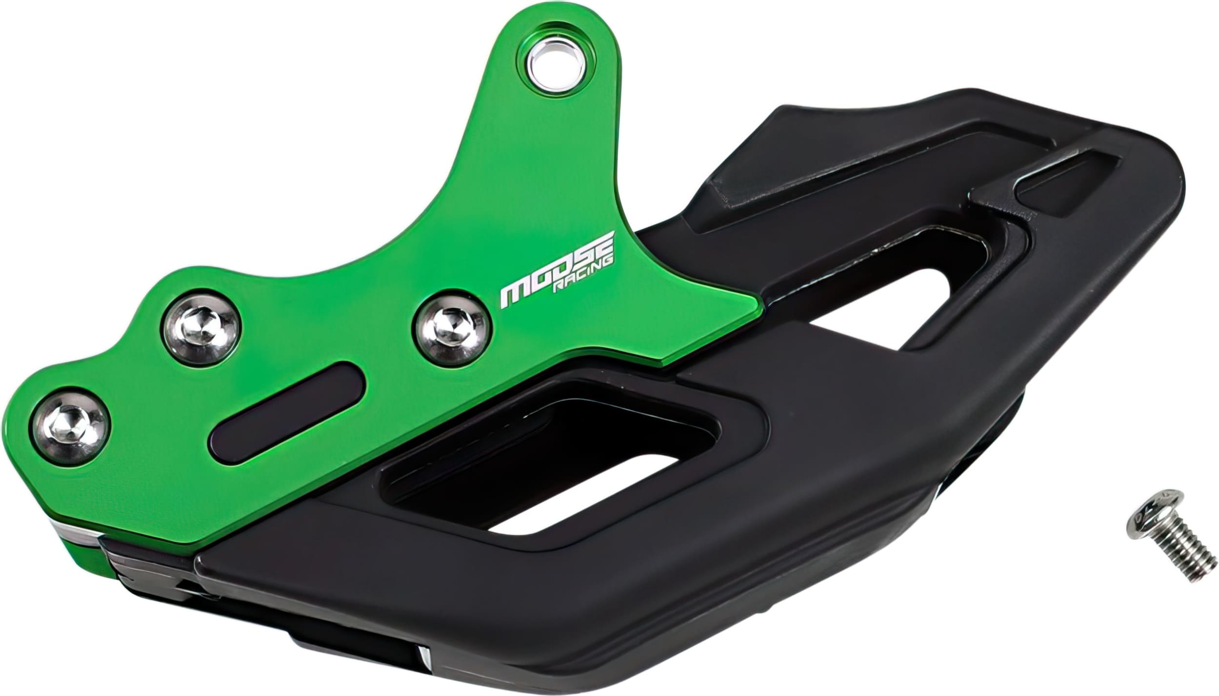 MR12311057 Guida Catena completo Moose Racing KXF 450 alluminio / lucidato uretano verde, COD: MR12311057
