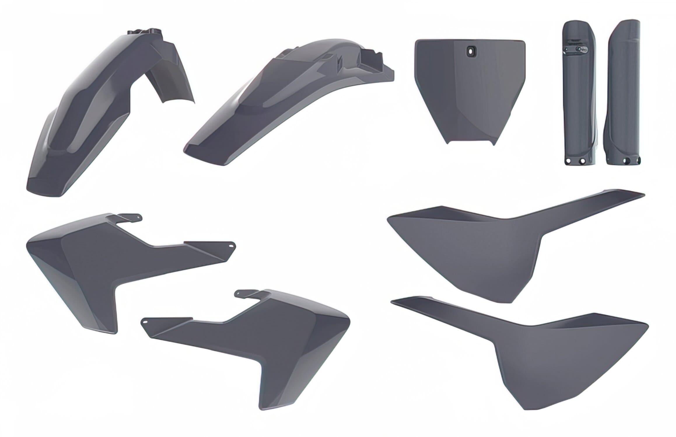 POL-90842 Kit Carena Polisport grigio Nardo Husqvarna TC / FC