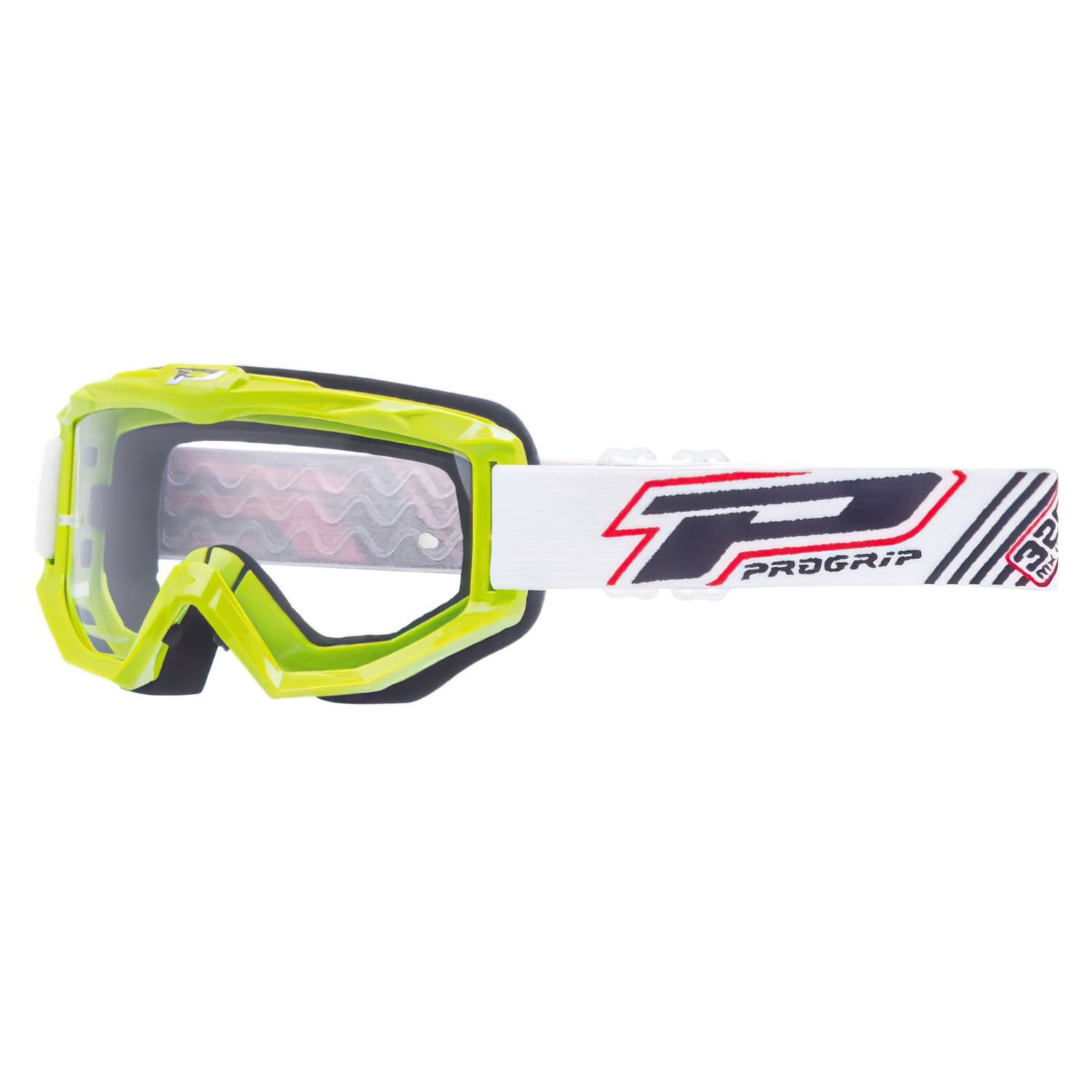 PG3201-30054 Maschera cross ProGrip 3201 trasparente verde, COD: PG3201-30054