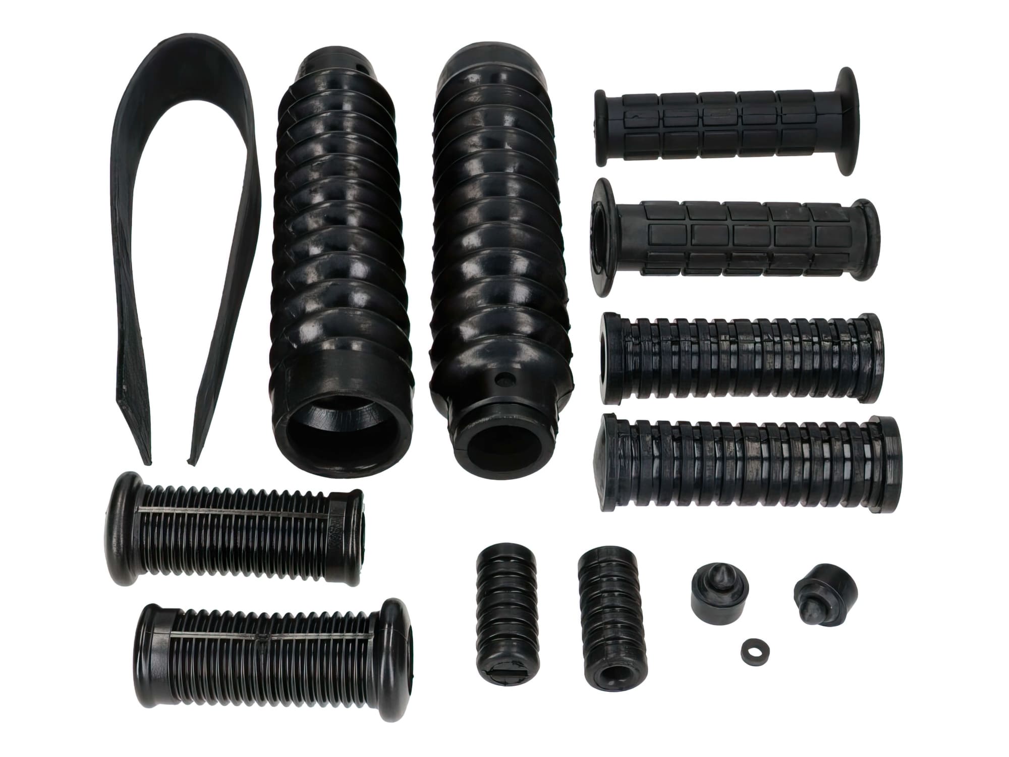 MOF-41887 Kit gomme telaio / cambio / avviamento a pedale / manubrio / forcella 14 pz. Simson S50 / S51 / S70, COD: MOF-41887