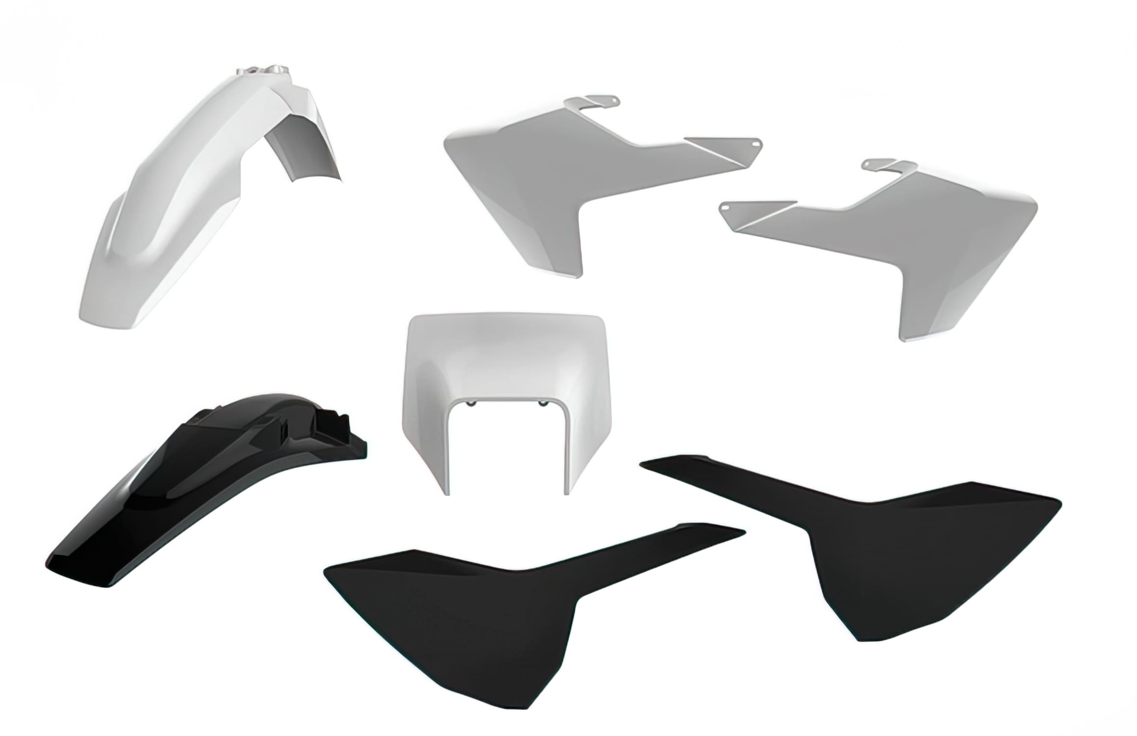 POL-90896 Kit Carena Polisport Enduro bianco / nero Husqvarna FE / TE
