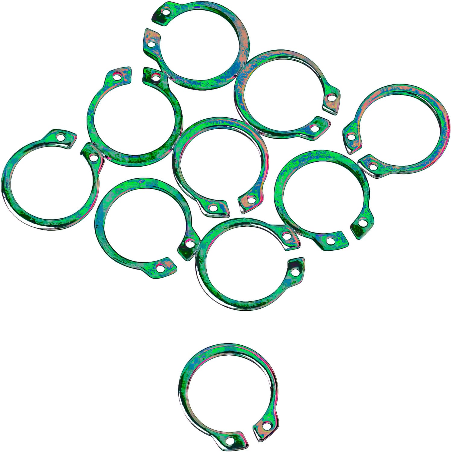 MR09350494 Anelli tenuta pignone (x10) Moose Racing SX 65 / 85, COD: MR09350494