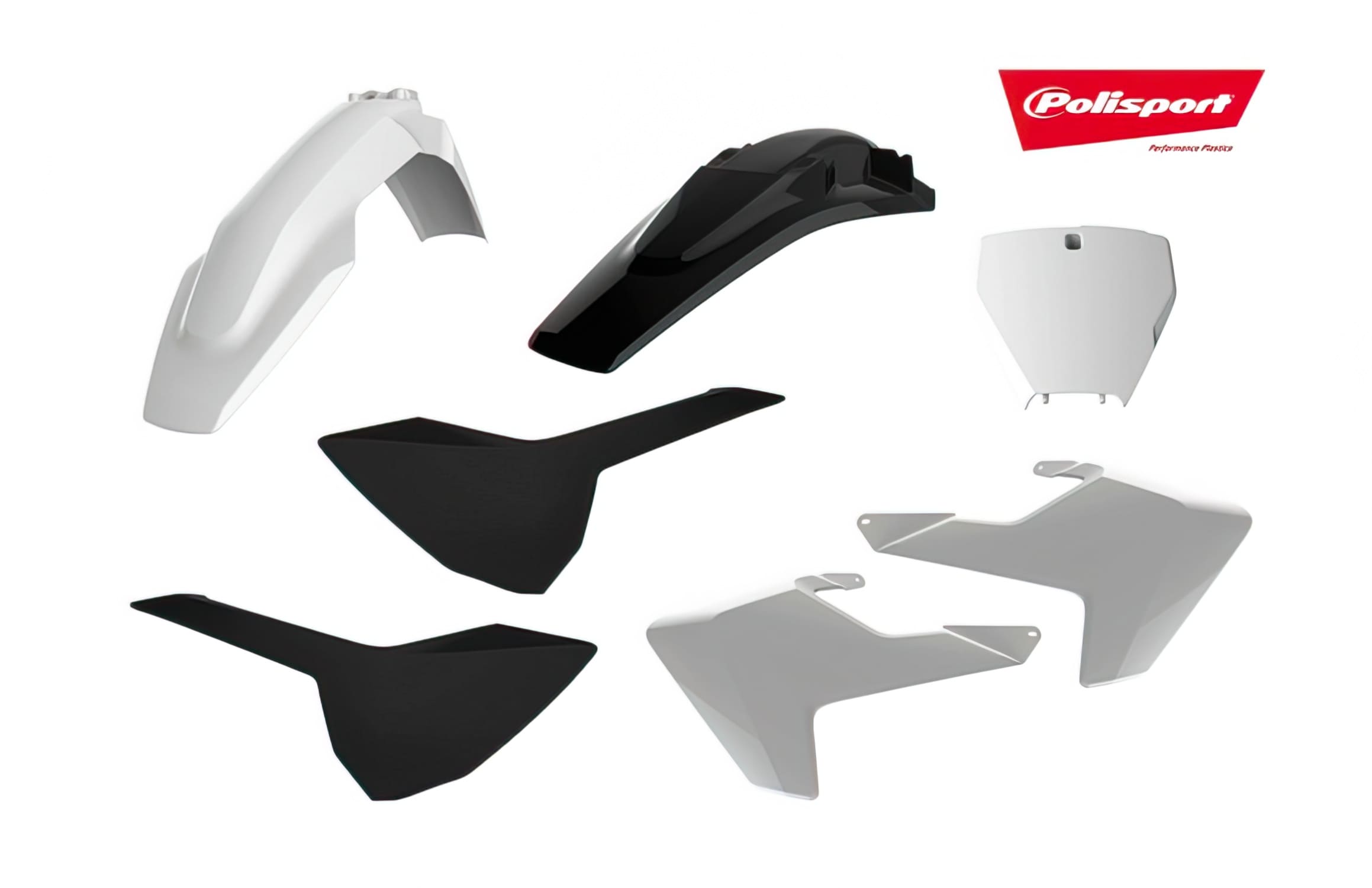 POL-90828 Kit Carena Polisport bianco / nero Husqvarna TC / FC