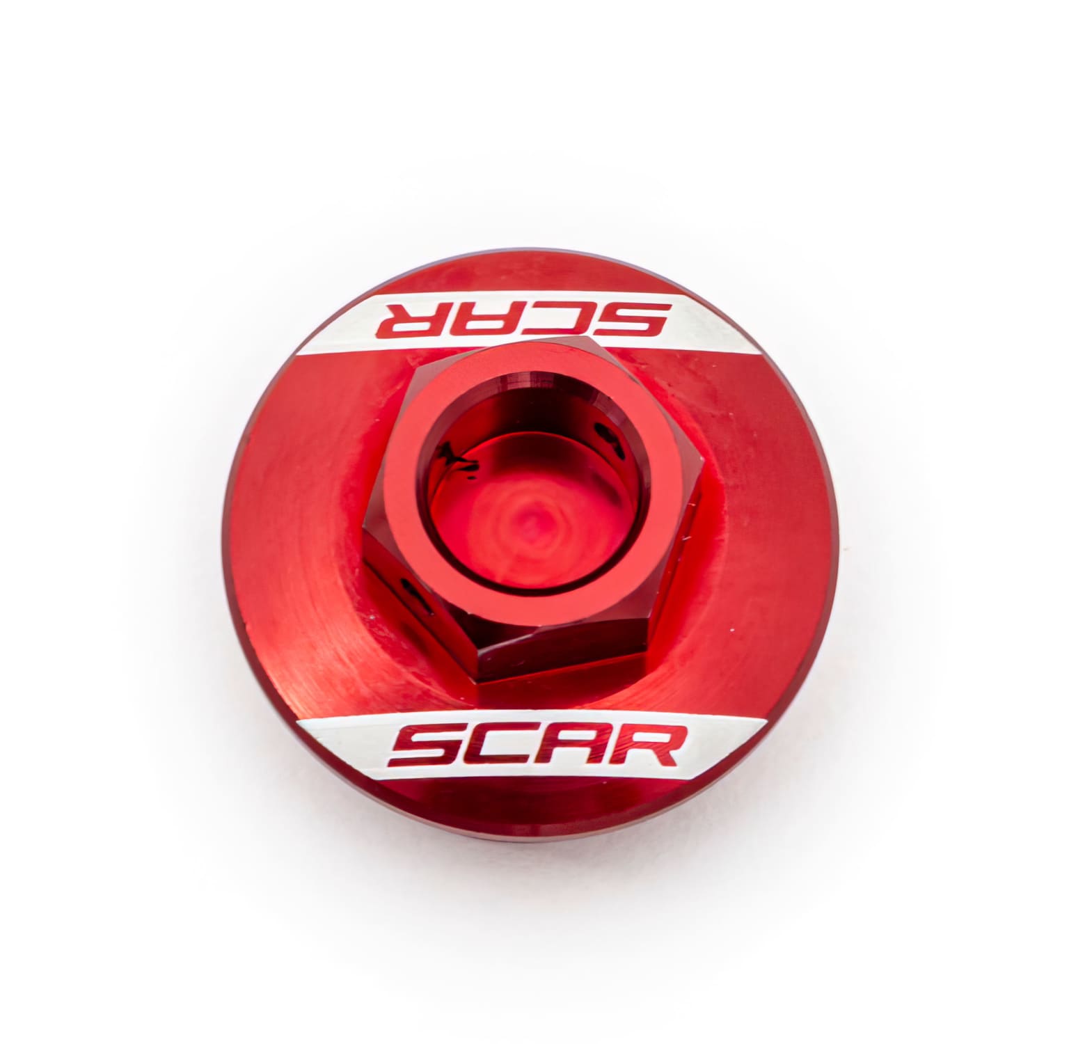 SC-09402001 Tappo di riempimento olio Scar alluminio GasGas MC / MC-F rosso, COD: SC-09402001