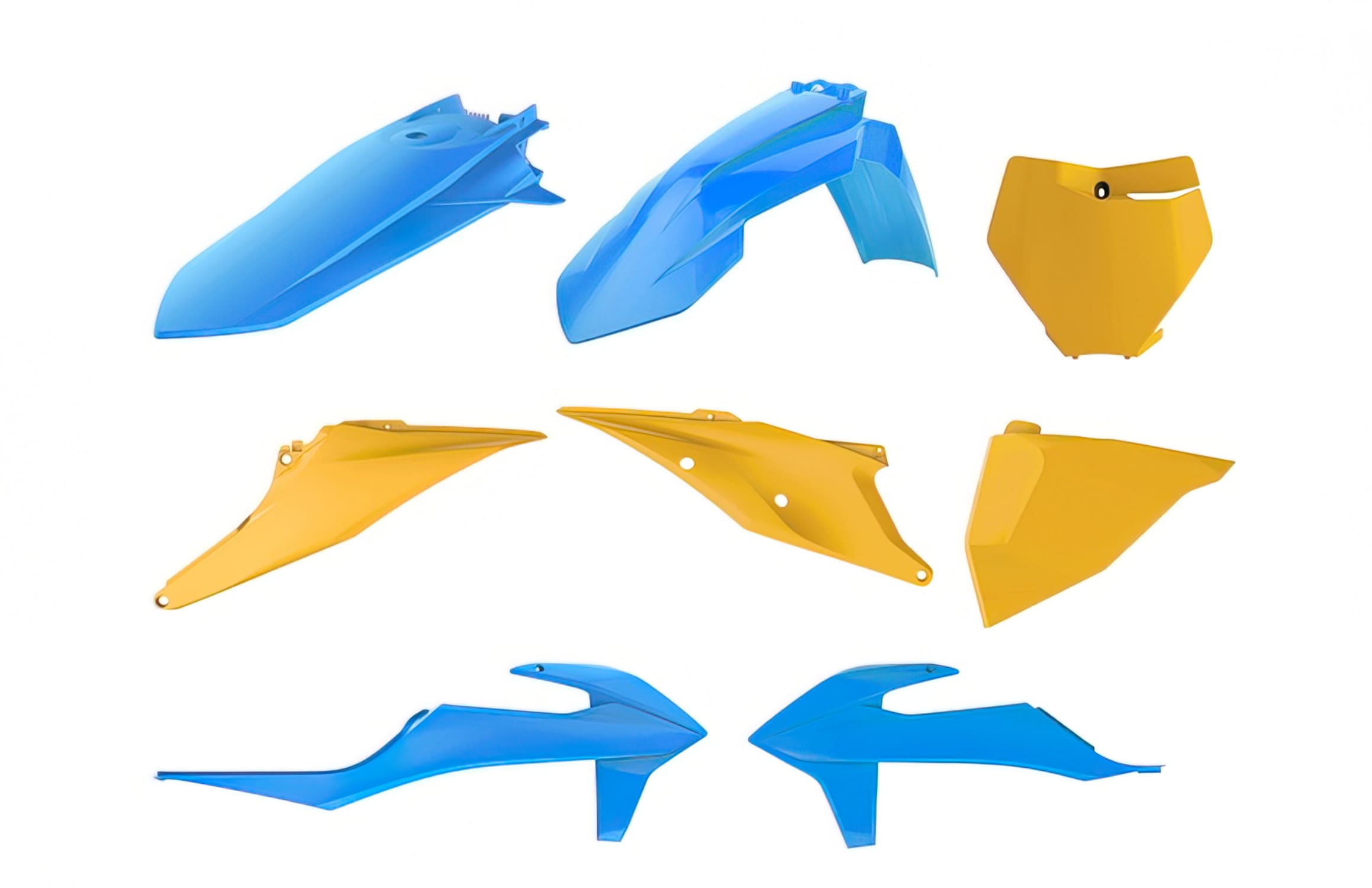 POL-90871 Kit Carena Polisport Vintage Edition blu / giallo KTM SX / SX-F, COD: POL-90871