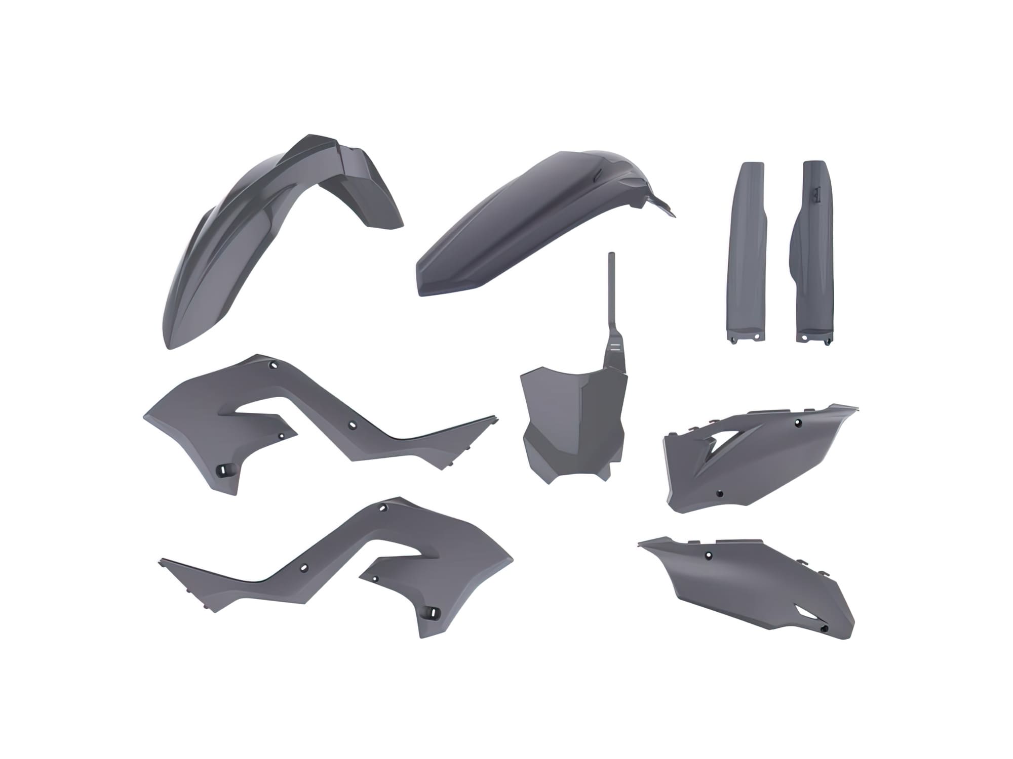 POL-90935 Polisport Restyle Fairing Kit gray Kawasaki KX125 / 250