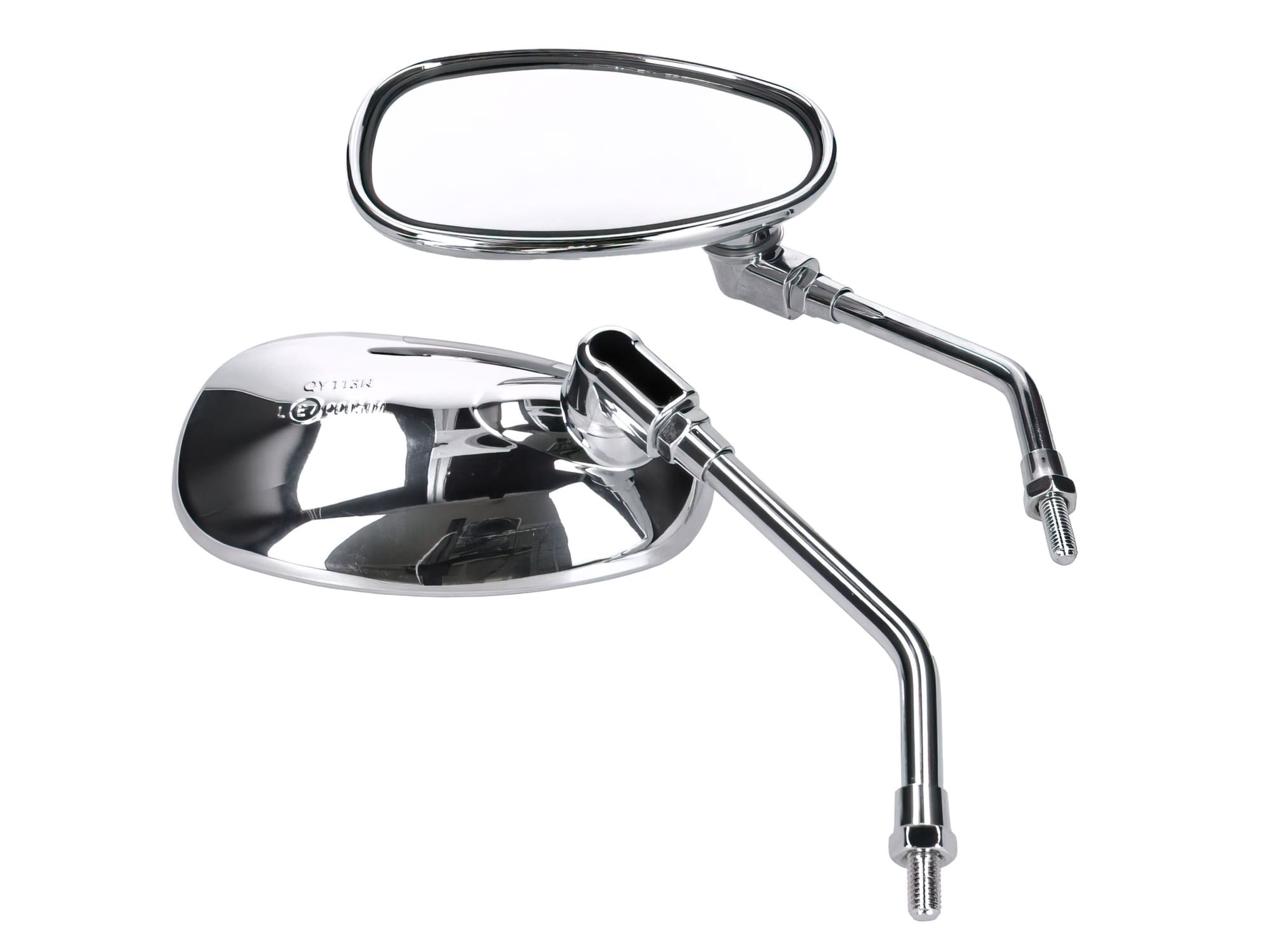 IP40392 Specchietti ovale cromato M8 filettatura destra (x2)