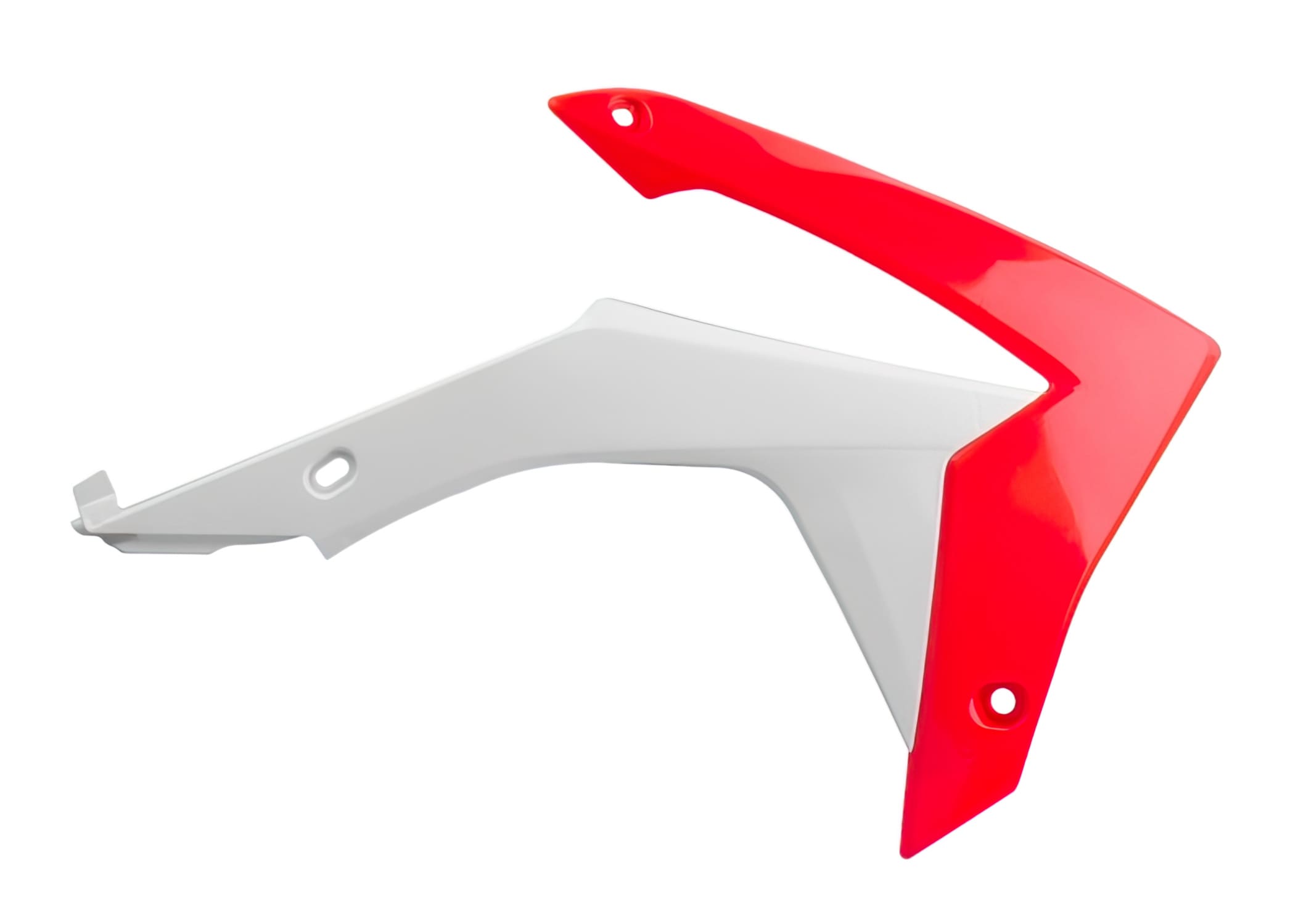 POL-PS215RW14 Carene laterale anteriore Polisport CRF 13-17 rosso / bianco, COD: POL-PS215RW14