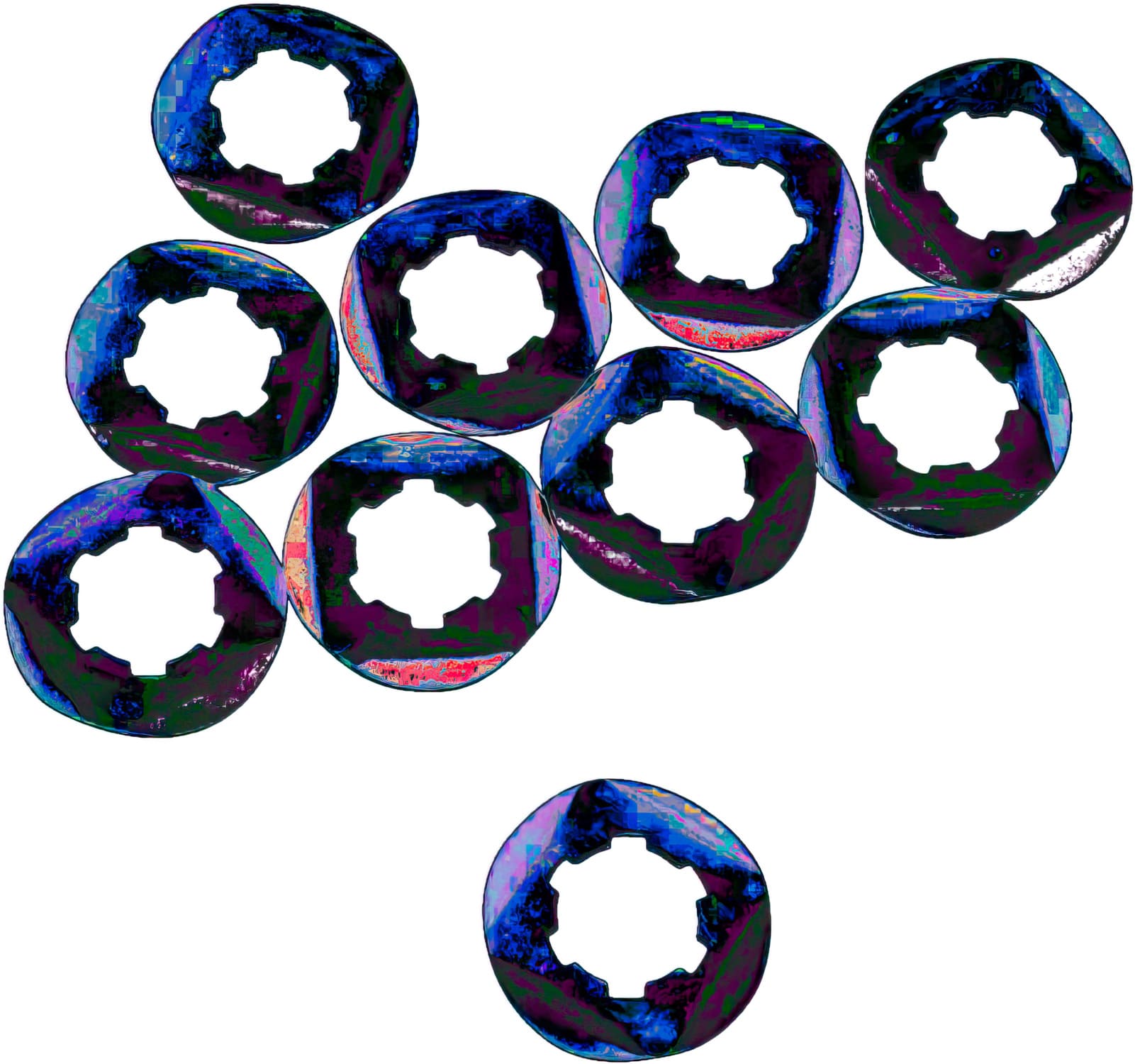 MR09350483 Rondelle dentellate interne pignone (x10) Moose Racing YZ 250, COD: MR09350483