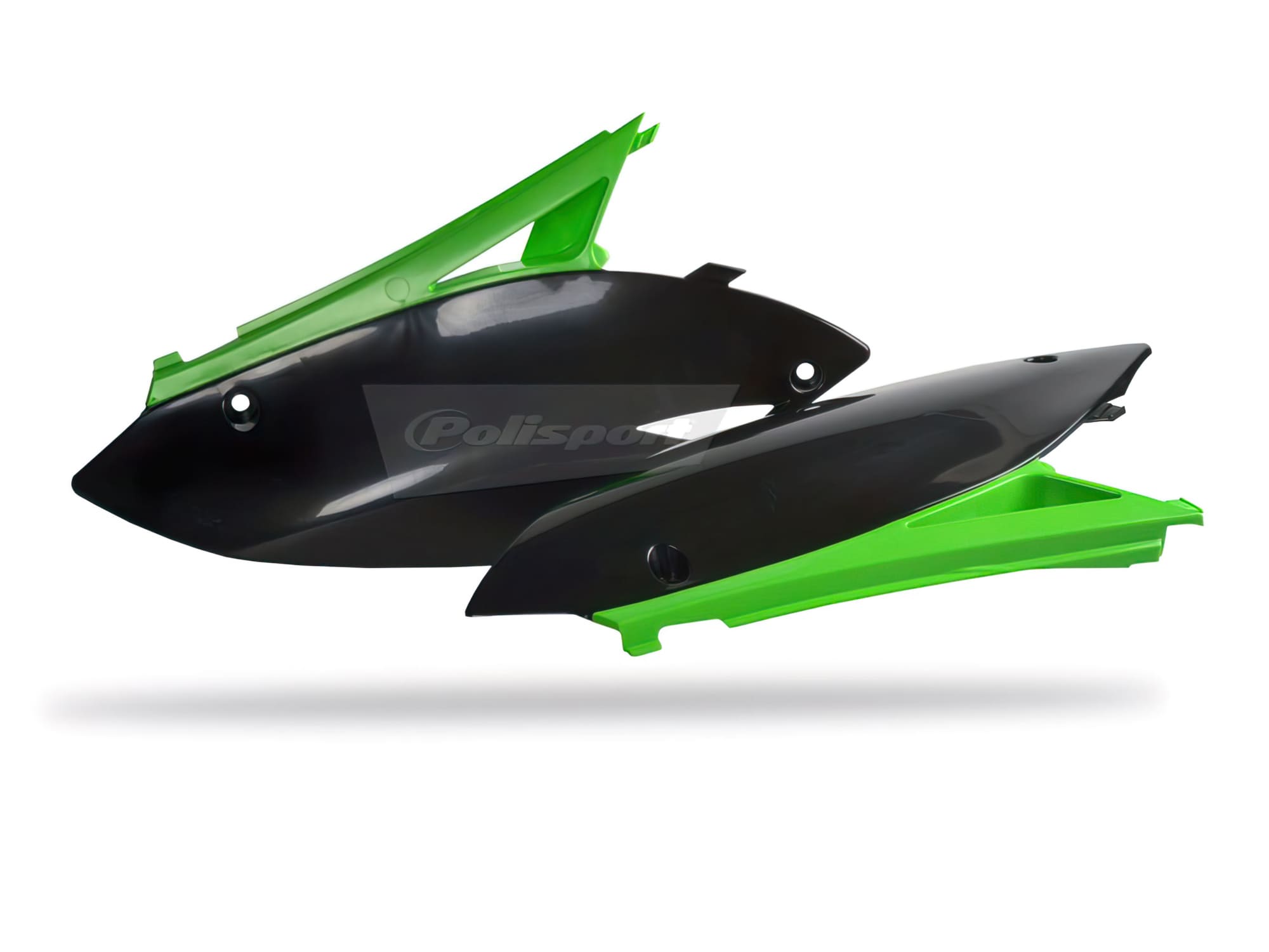 POL-PS517GB07 Side Fairings KXF 250 / 450 09-11 Green / Black