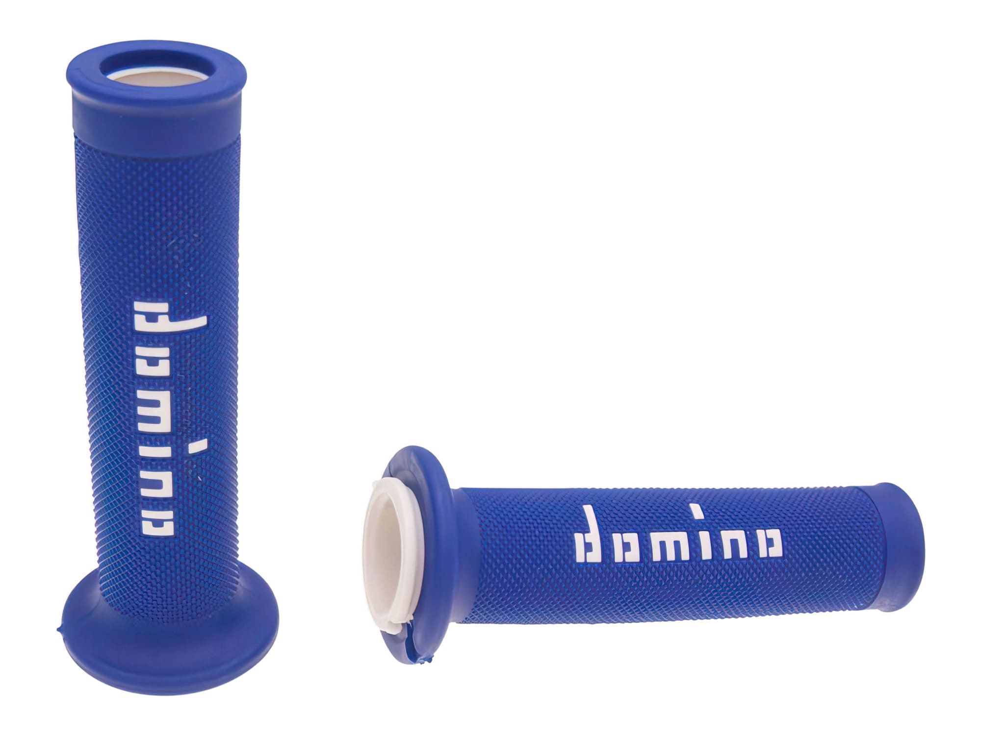 DOM37195RP Manopole Domino A010 On-Road blu / bianco (aperto), COD: DOM37195RP