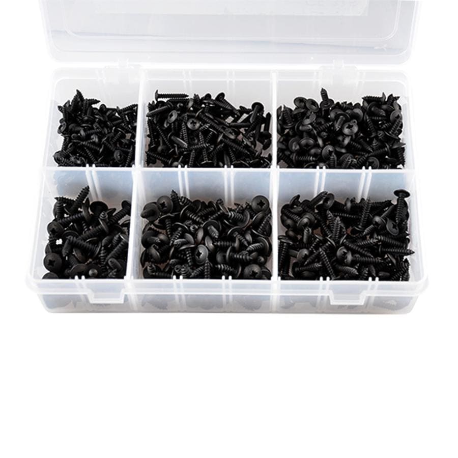 MF96.90106 Kit viti lamiera (6x1/2 - 8x1/2 - 10x1/2 - 6x3/4 - 8x3/4 - 10x3/4) 700 pezzi, COD: MF96.90106