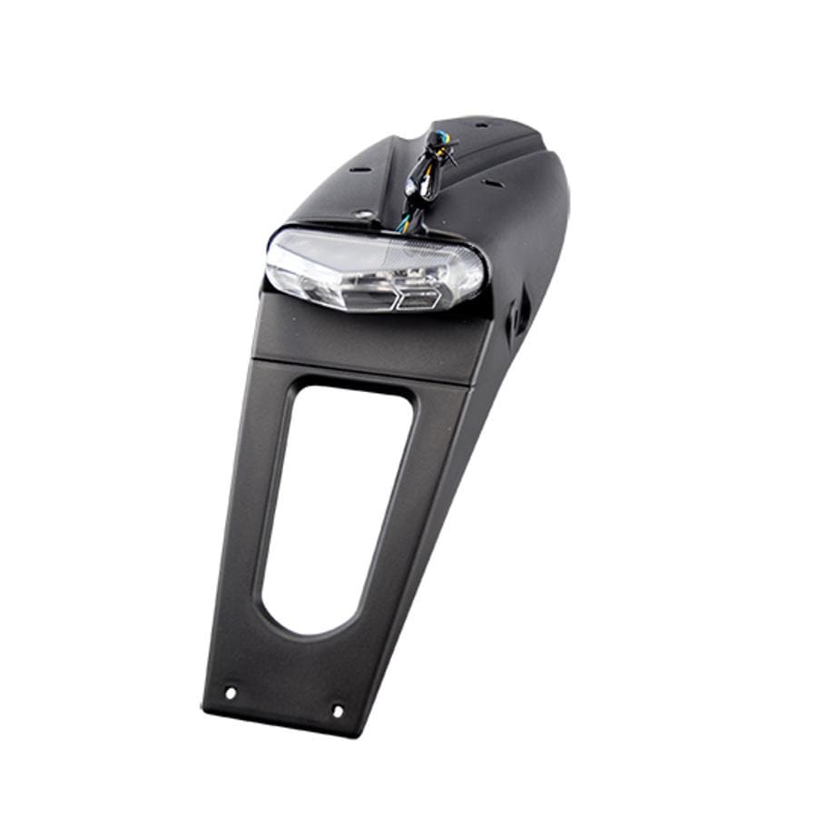 STR-542.83 Porta targa con fanalino 12 Leds Moto 50cc omologato CE