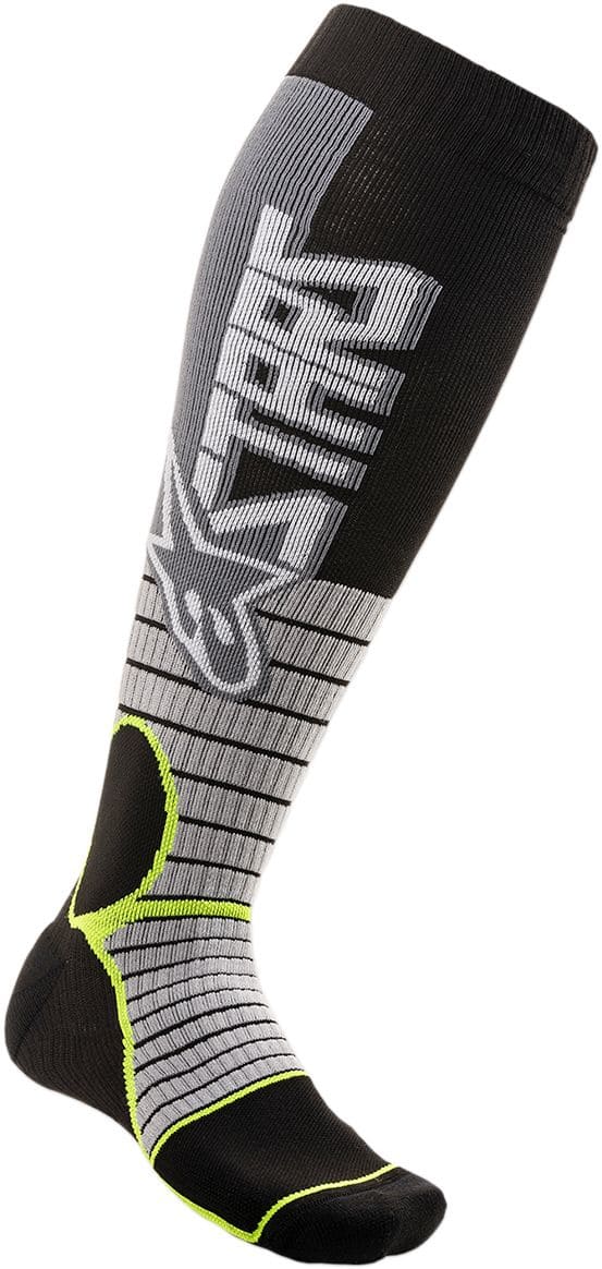 ALP34310527 Alpinestars MX Pro MX Socks Grey / Yellow L
