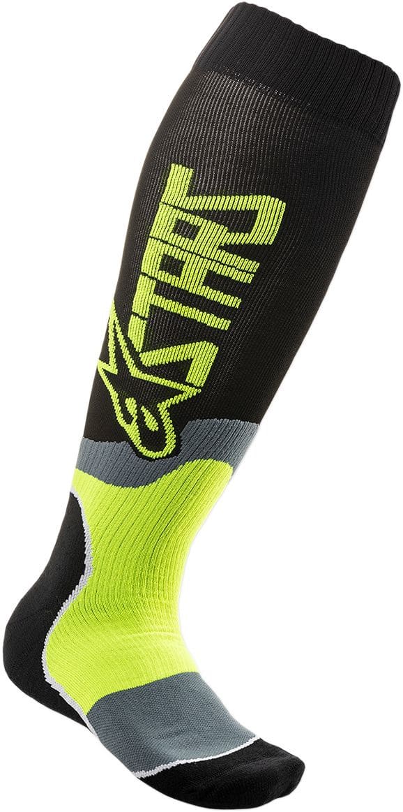 ALP34310543 Alpinestars MX Plus 2 MX Socks Black / Yellow L/XL