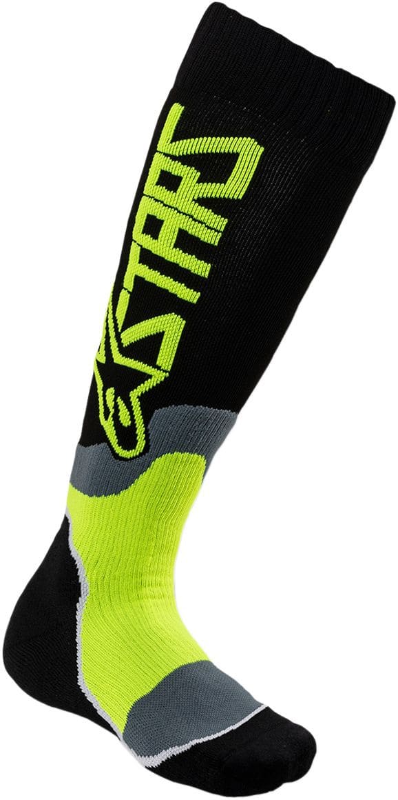 ALP34310547 Alpinestars MX Plus 2 Kids MX Socks Black / Yellow