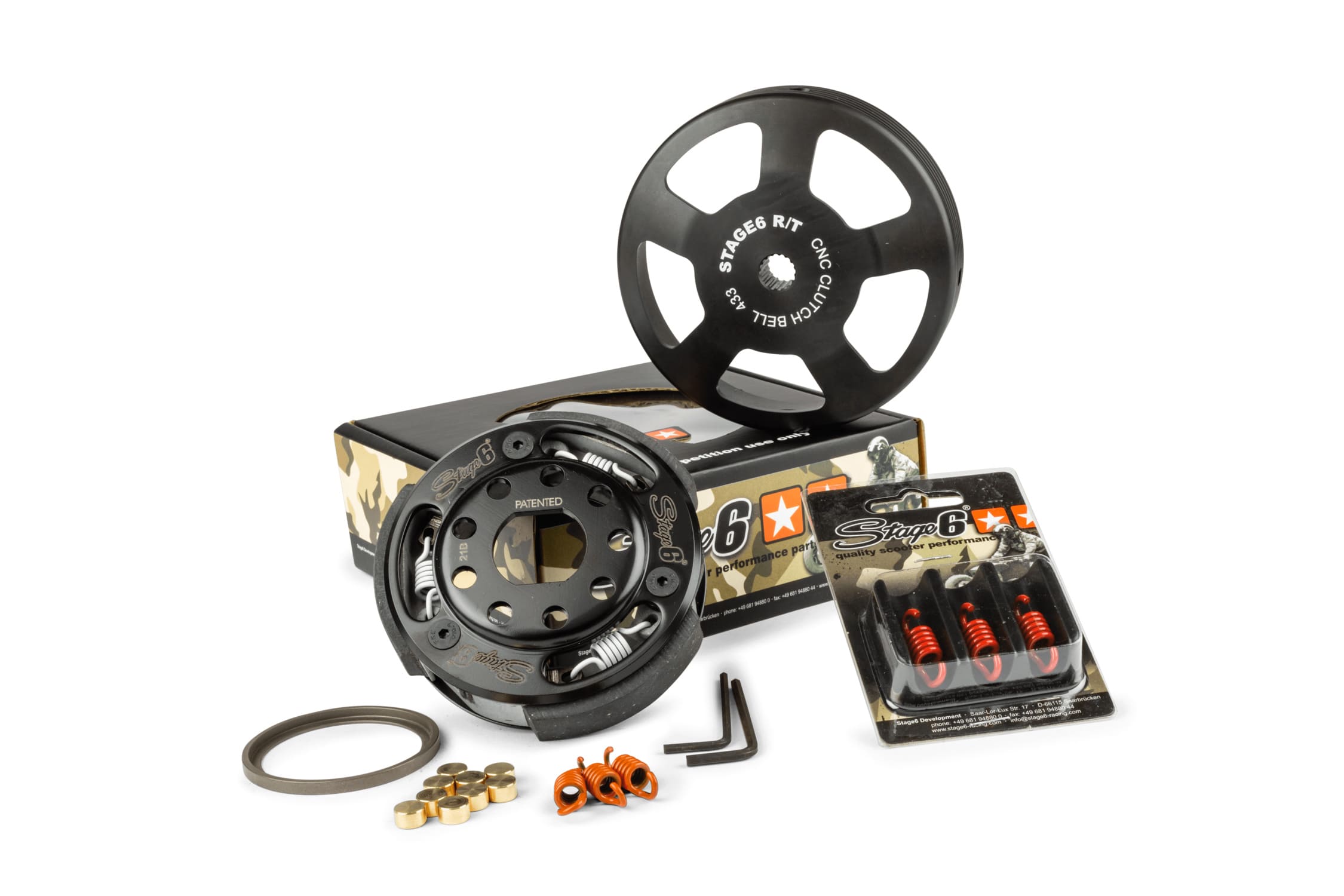 S6-5016601 Kit frizione + campana Stage6 Torque Control MK2 Minarelli / Cina 2T, COD: S6-5016601