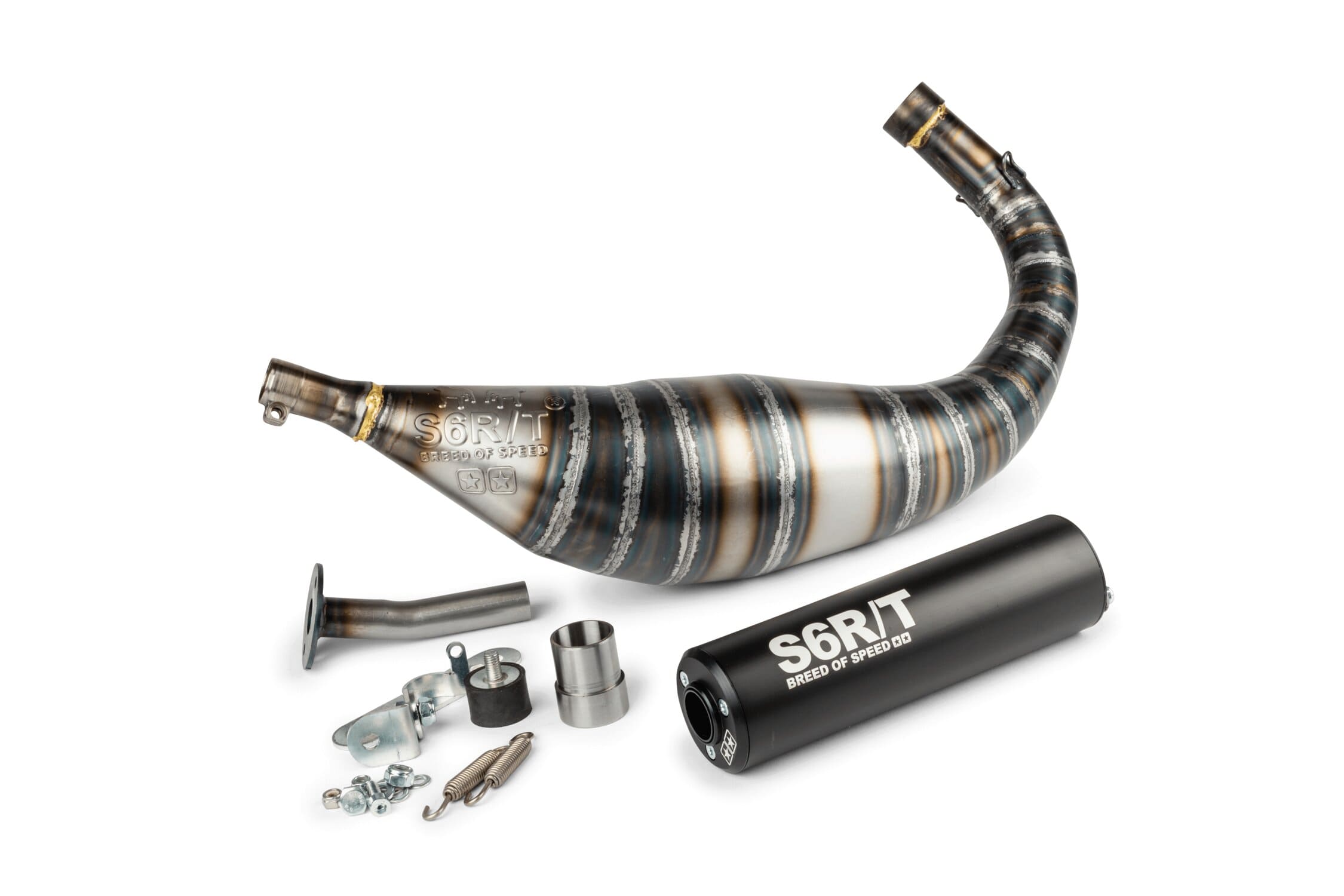 S6-96188851/BK Marmitta Stage6 R/T 80 - 90cc CNC Nero Minarelli AM6, COD: S6-96188851/BK